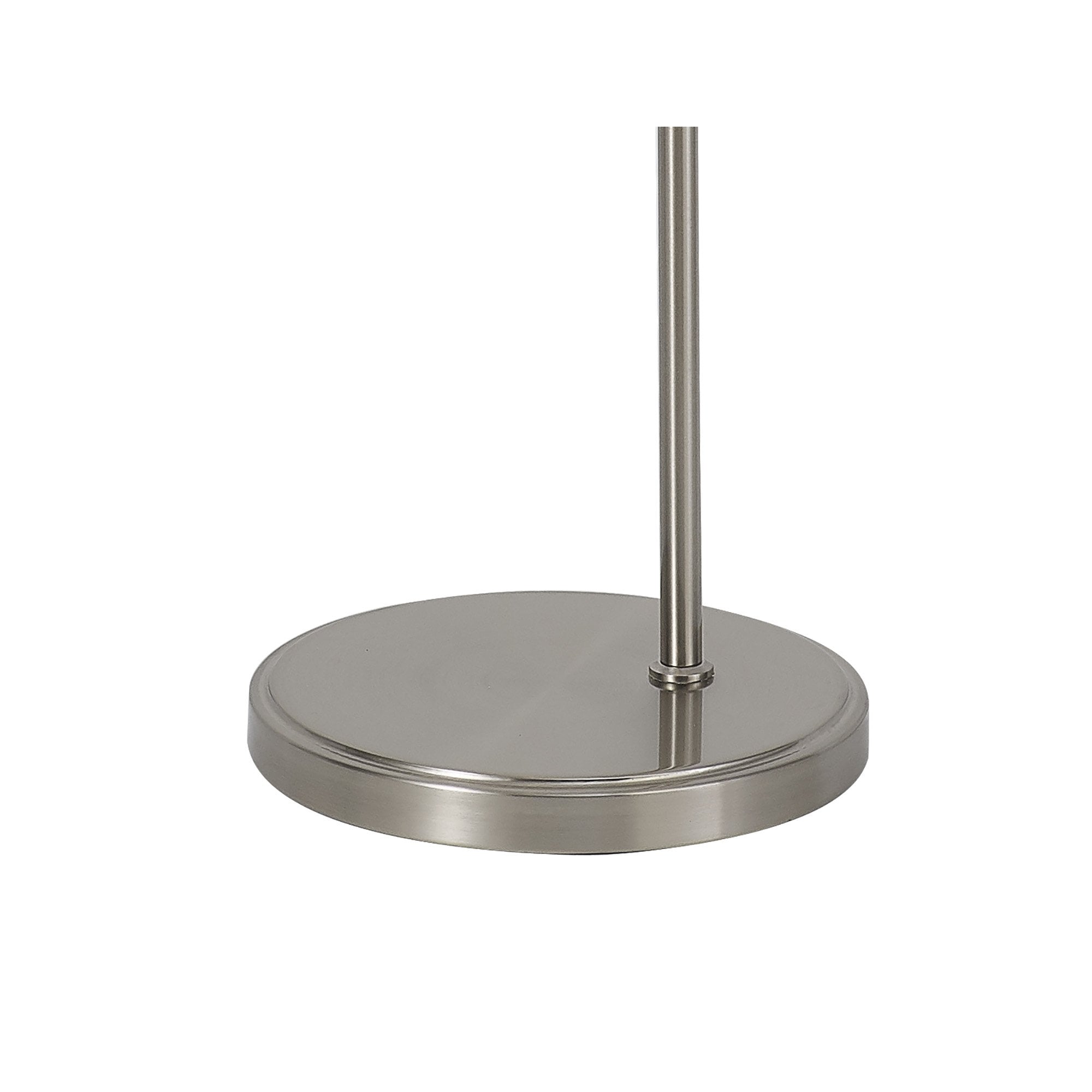 Fabula Maida Single Floor Lamp - Satin Nickel & Frosted Glass