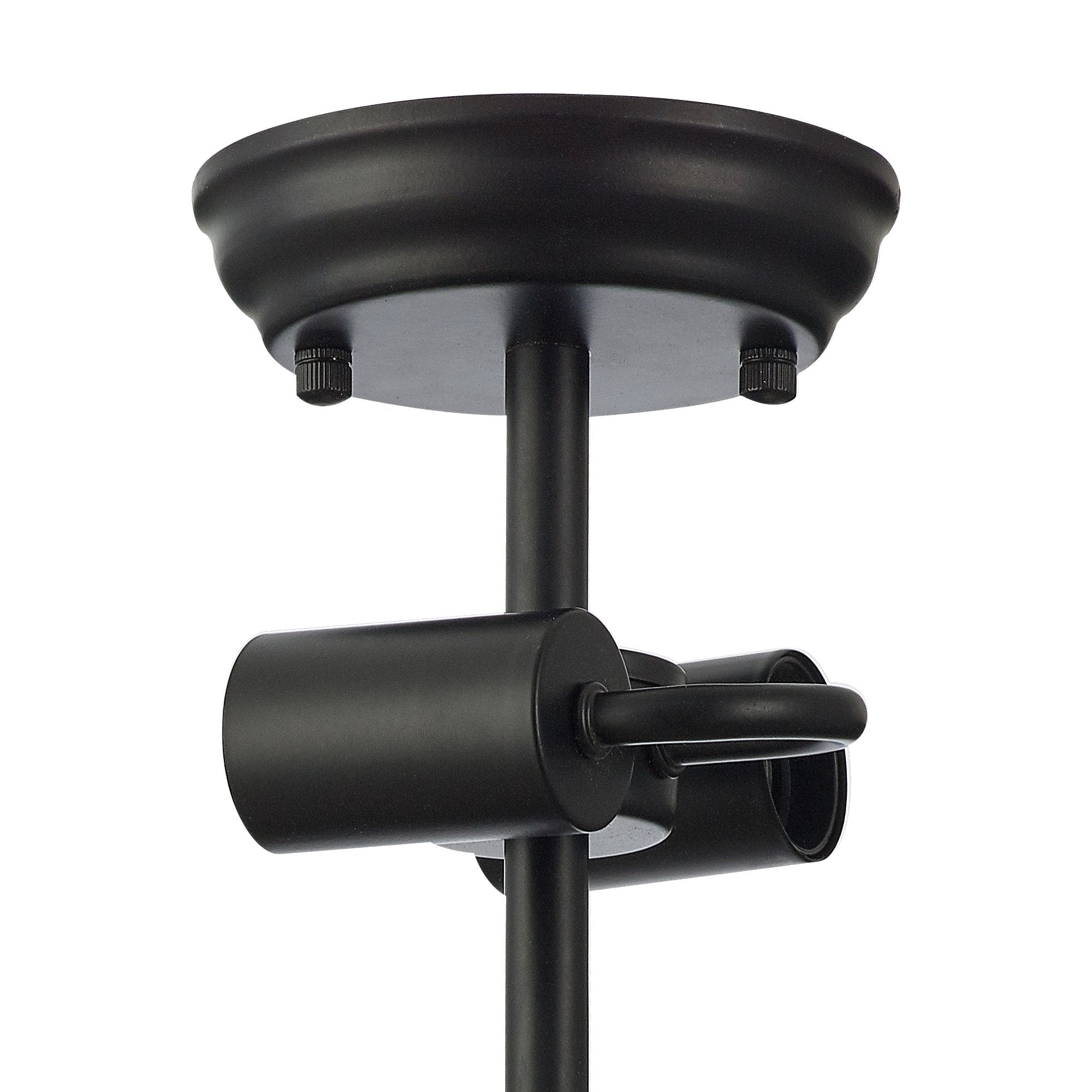 Fabula Mansfield 2 Light Semi-Flush Light Kit - Matt Black - Frame Only