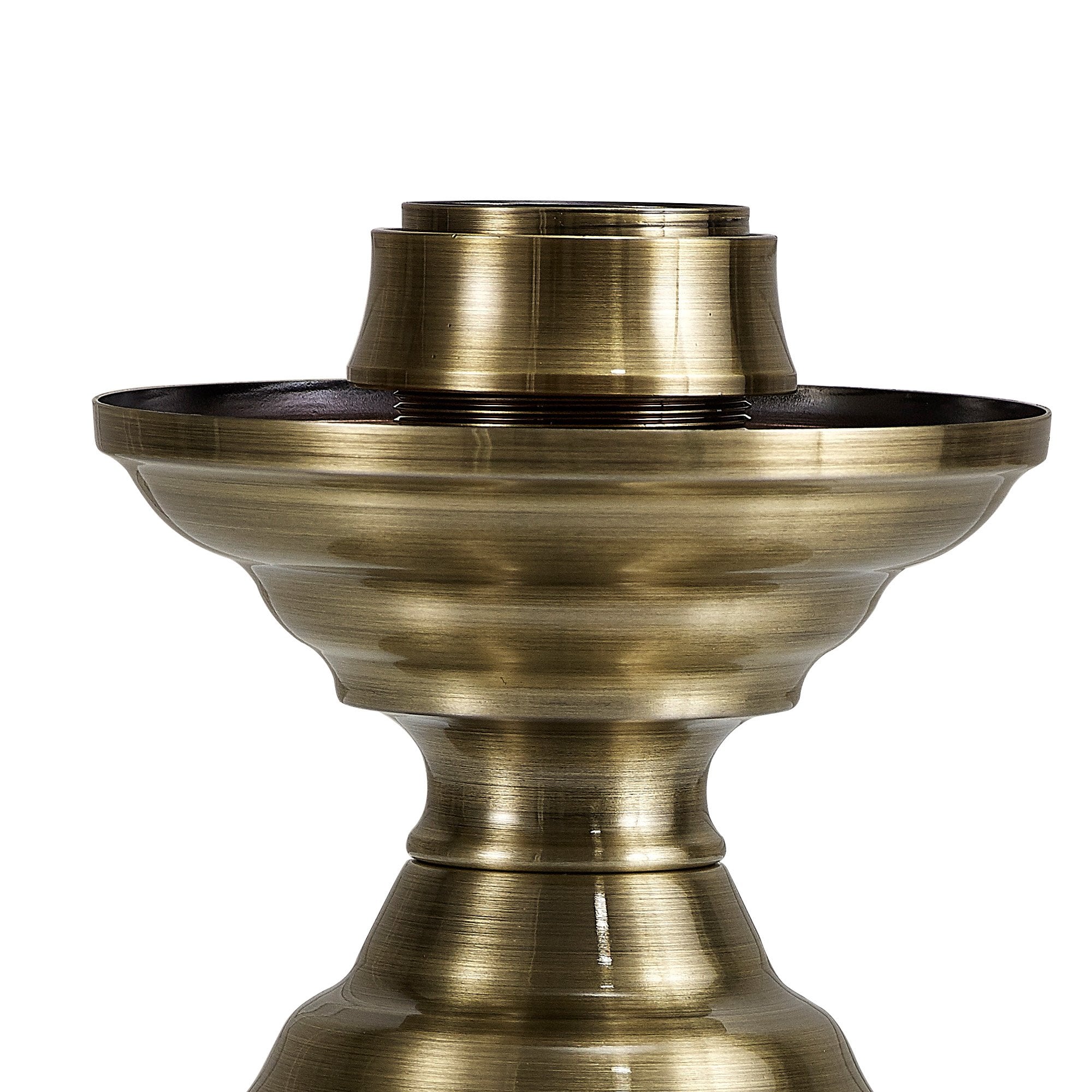 Fabula Mansfield Single Table Lamp Base - Antique Brass - Base Only