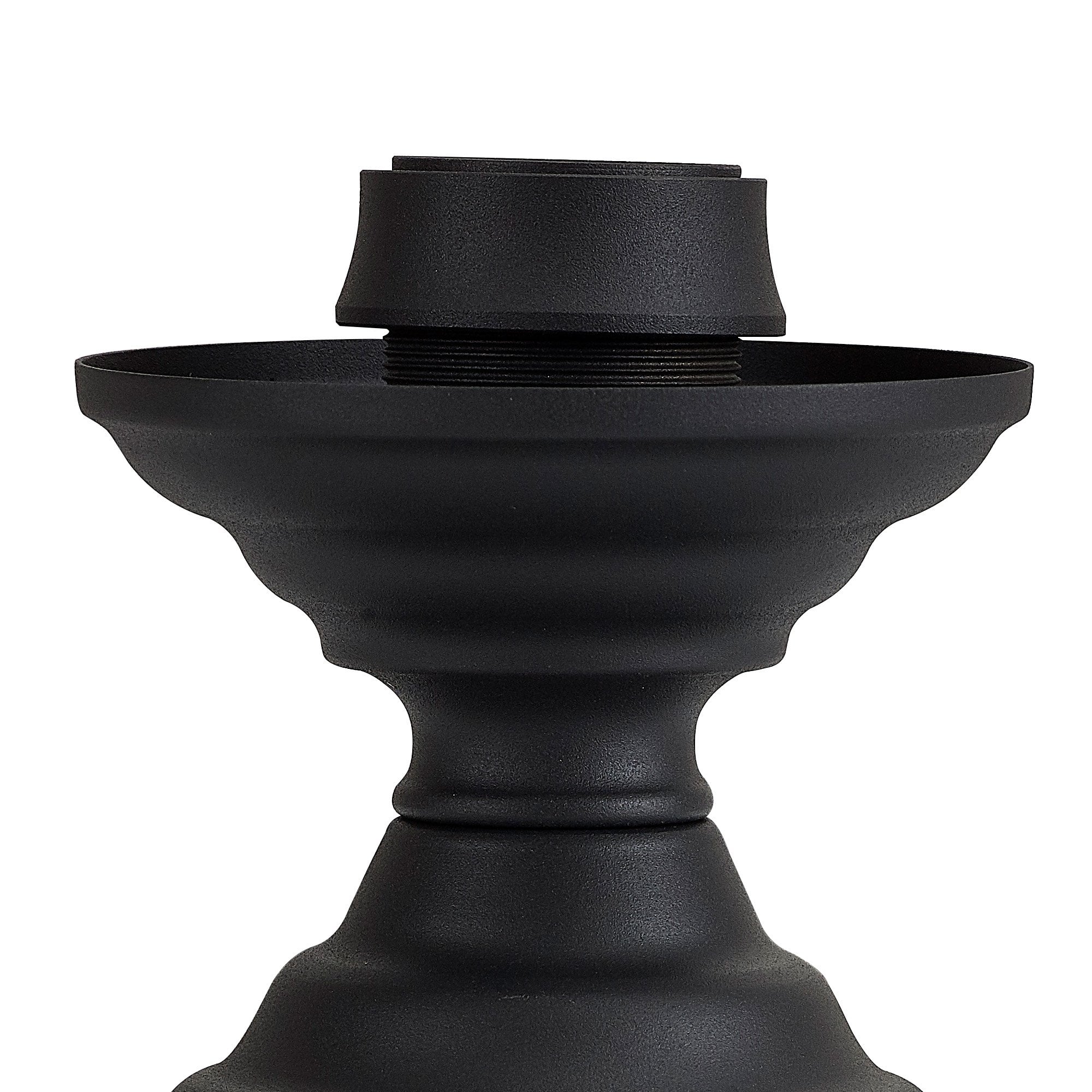 Fabula Mansfield Single Table Lamp Base - Graphite - Base Only