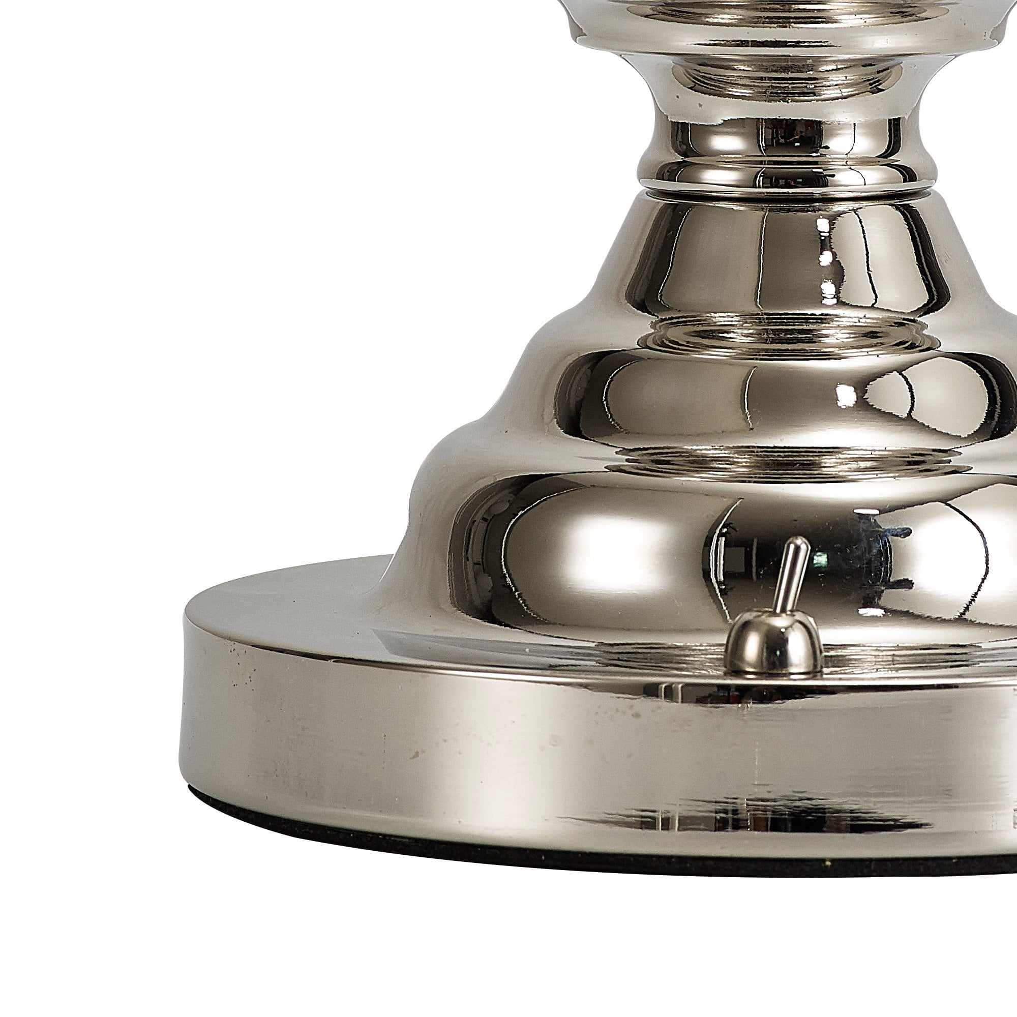 Fabula Mansfield Single Table Lamp Base - Polished Nickel - Base Only