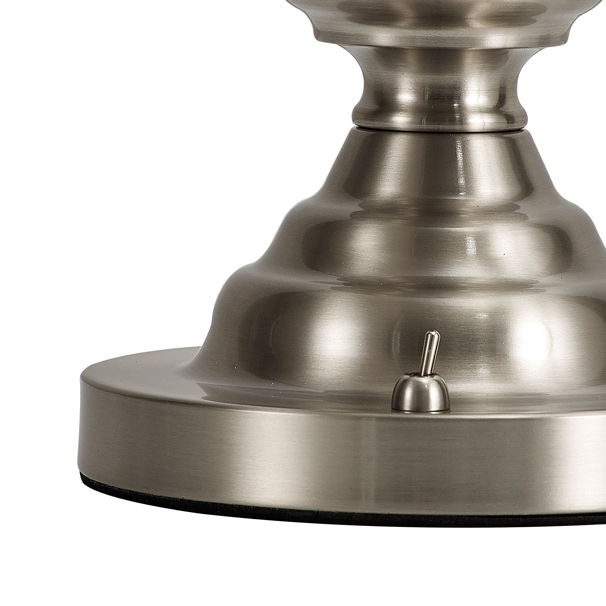 Fabula Mansfield Single Table Lamp Base - Satin Nickel - Base Only