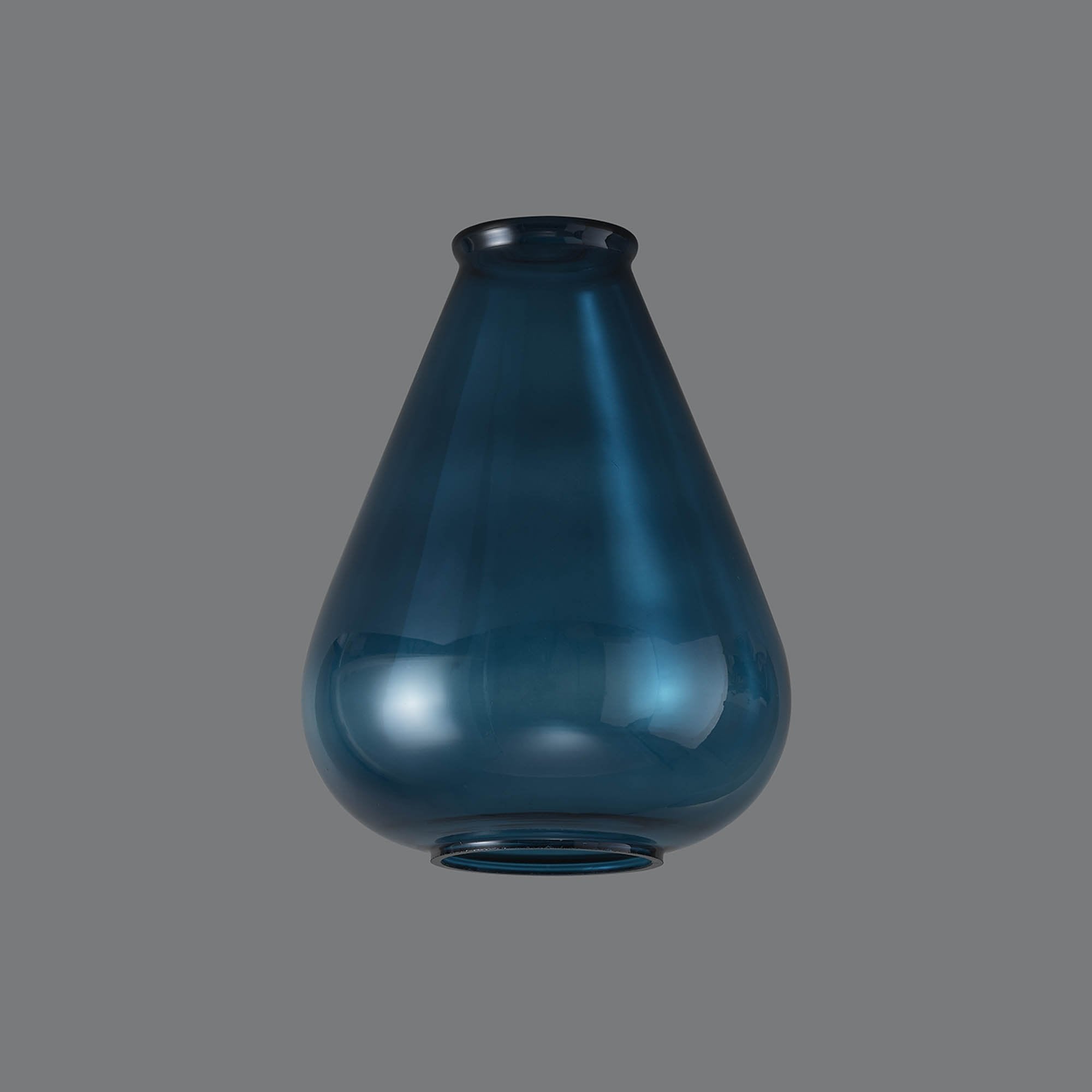Fabula Maple Narrow Shade - Teal Blue Glass - Shade Only