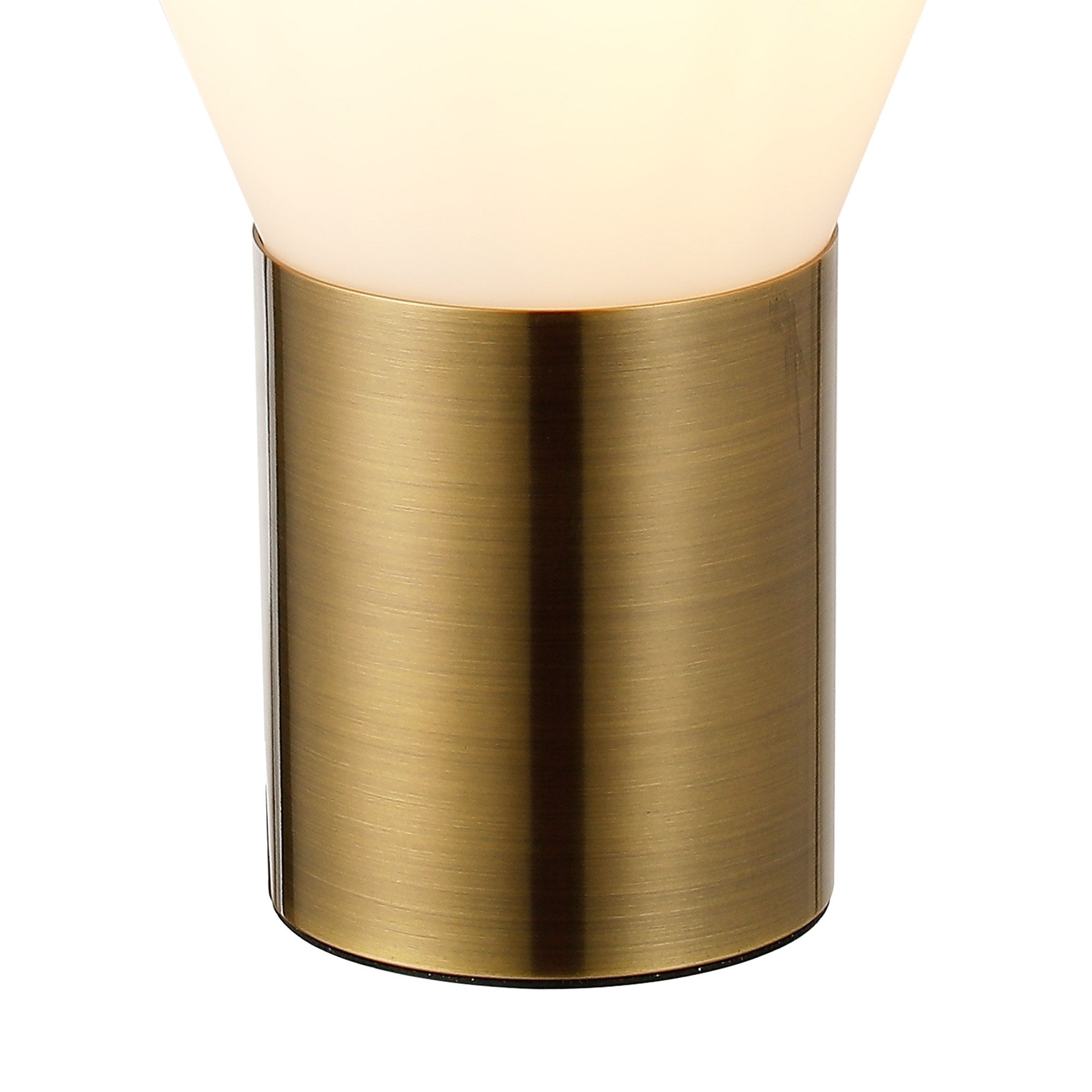 Fabula Maple Narrow Table Lamp - Antique Brass & Opal Glass