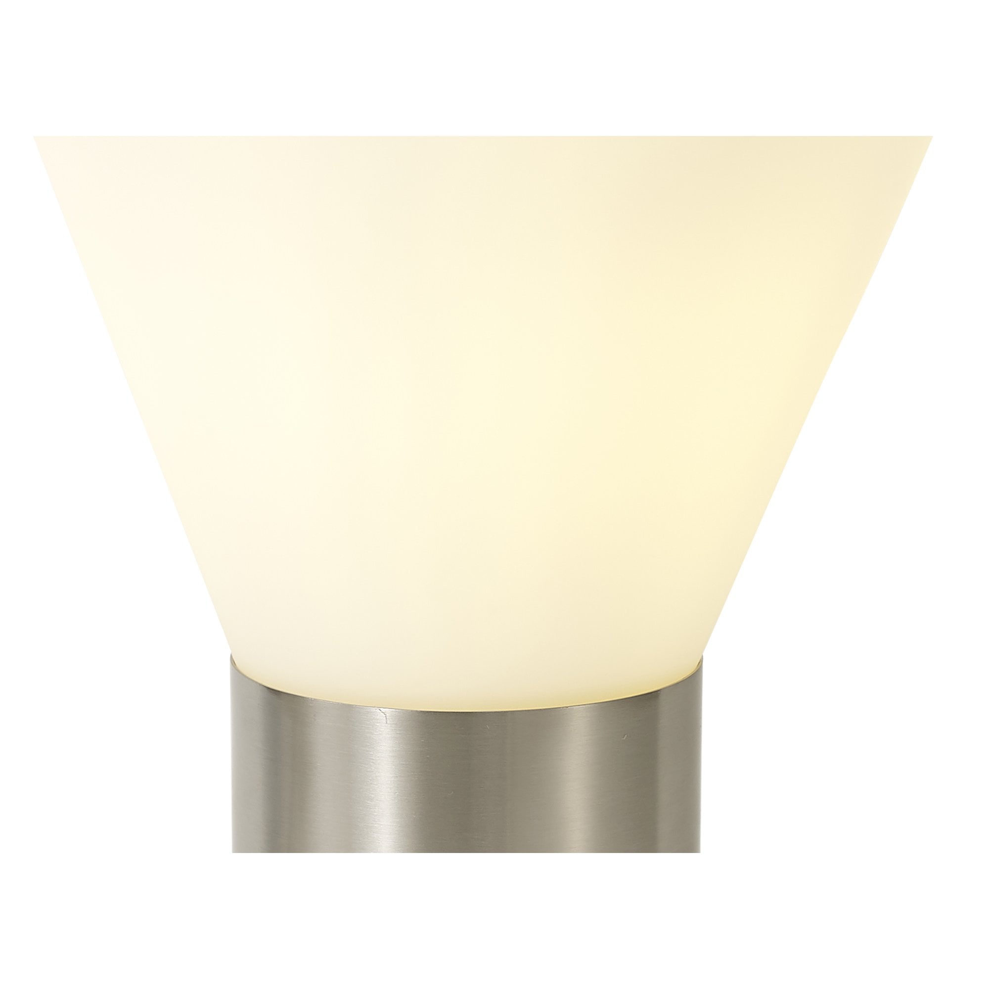 Fabula Maple Narrow Table Lamp - Satin Nickel & Opal Glass