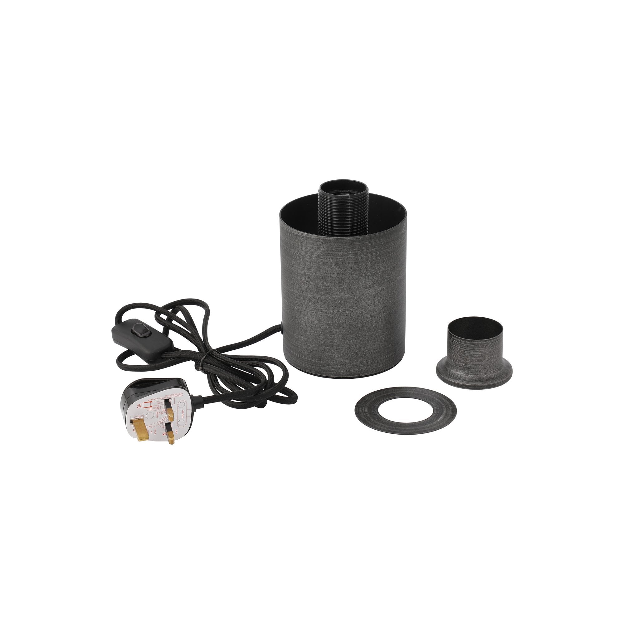 Fabula Maple Table Lamp Base - Pewter - Base Only