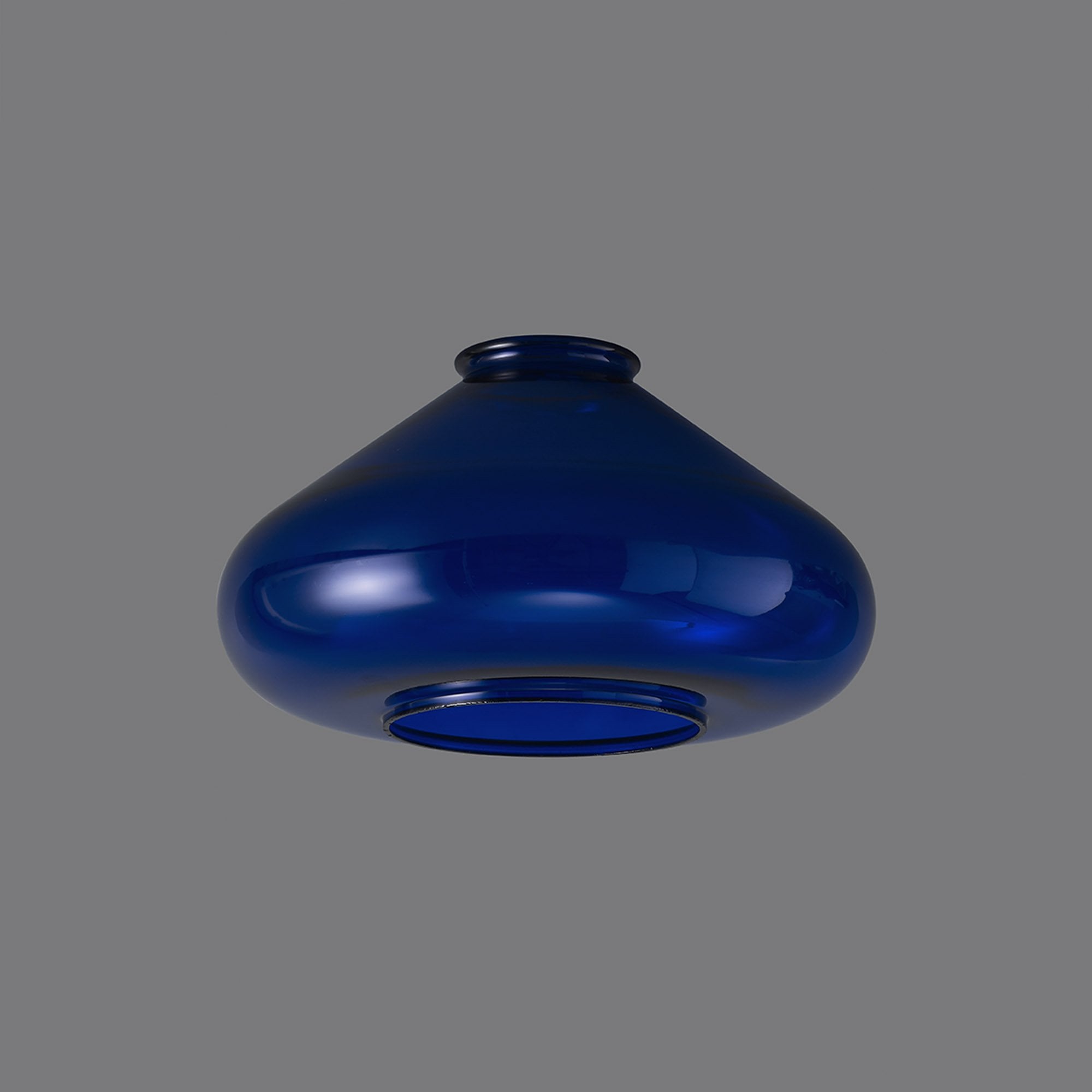 Fabula Maple Wide Shade - Blue Ink Glass - Shade Only