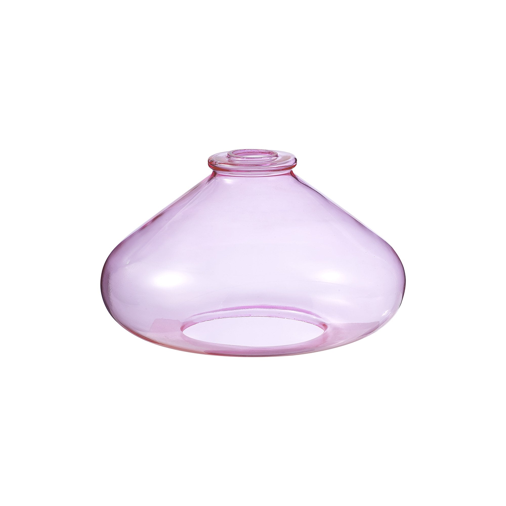 Fabula Maple Wide Shade - Pink Glass - Shade Only