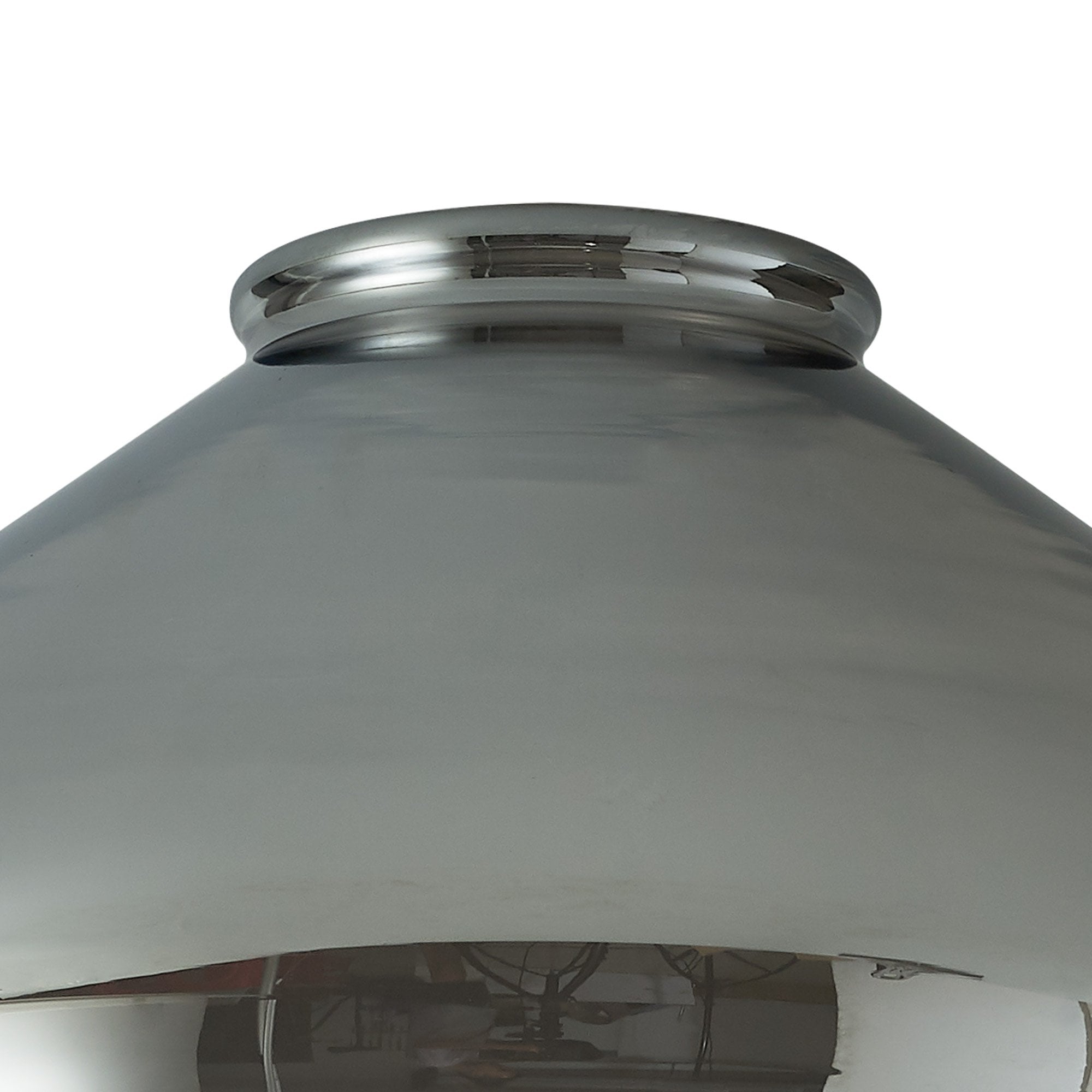 Fabula Maple Wide Shade - Smoke Plated Glass - Shade Only