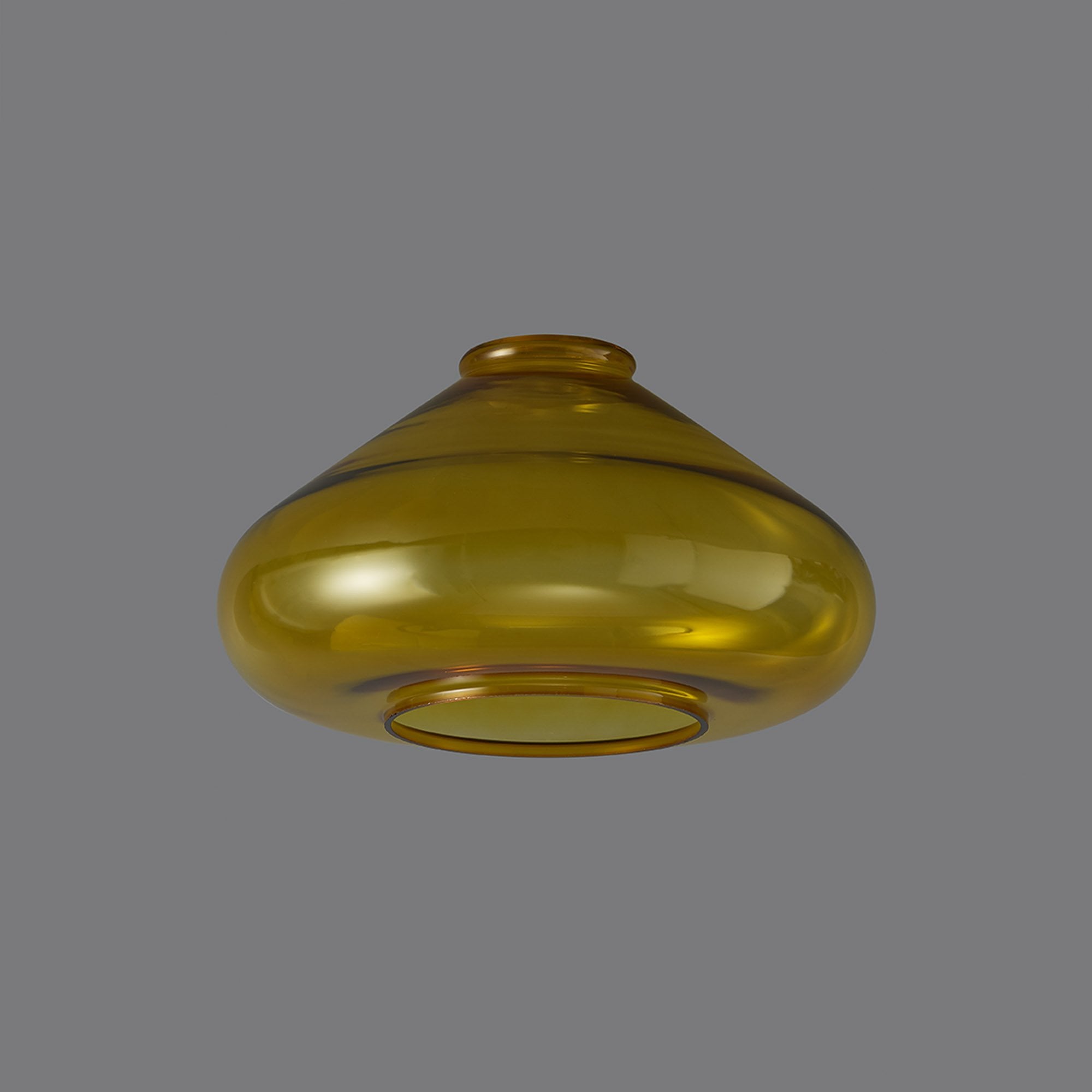 Fabula Maple Wide Shade - Yellow Glass - Shade Only