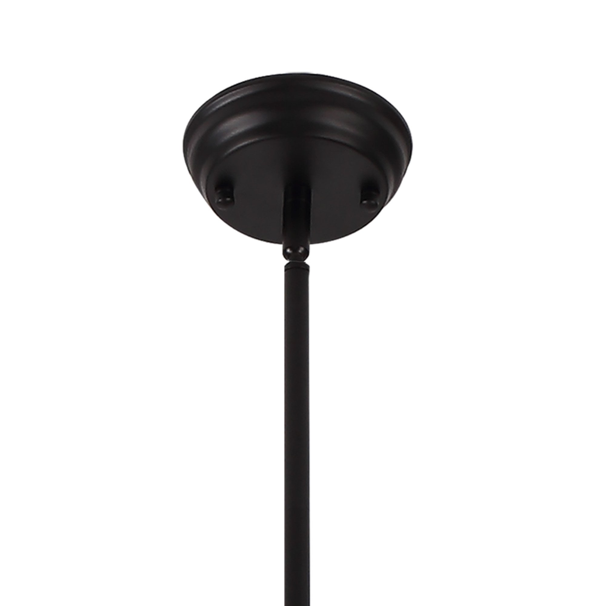 Fabula Newmans 3 Light Linear Pendant - 30cm Tiffany Shade - Matt Black & Blue