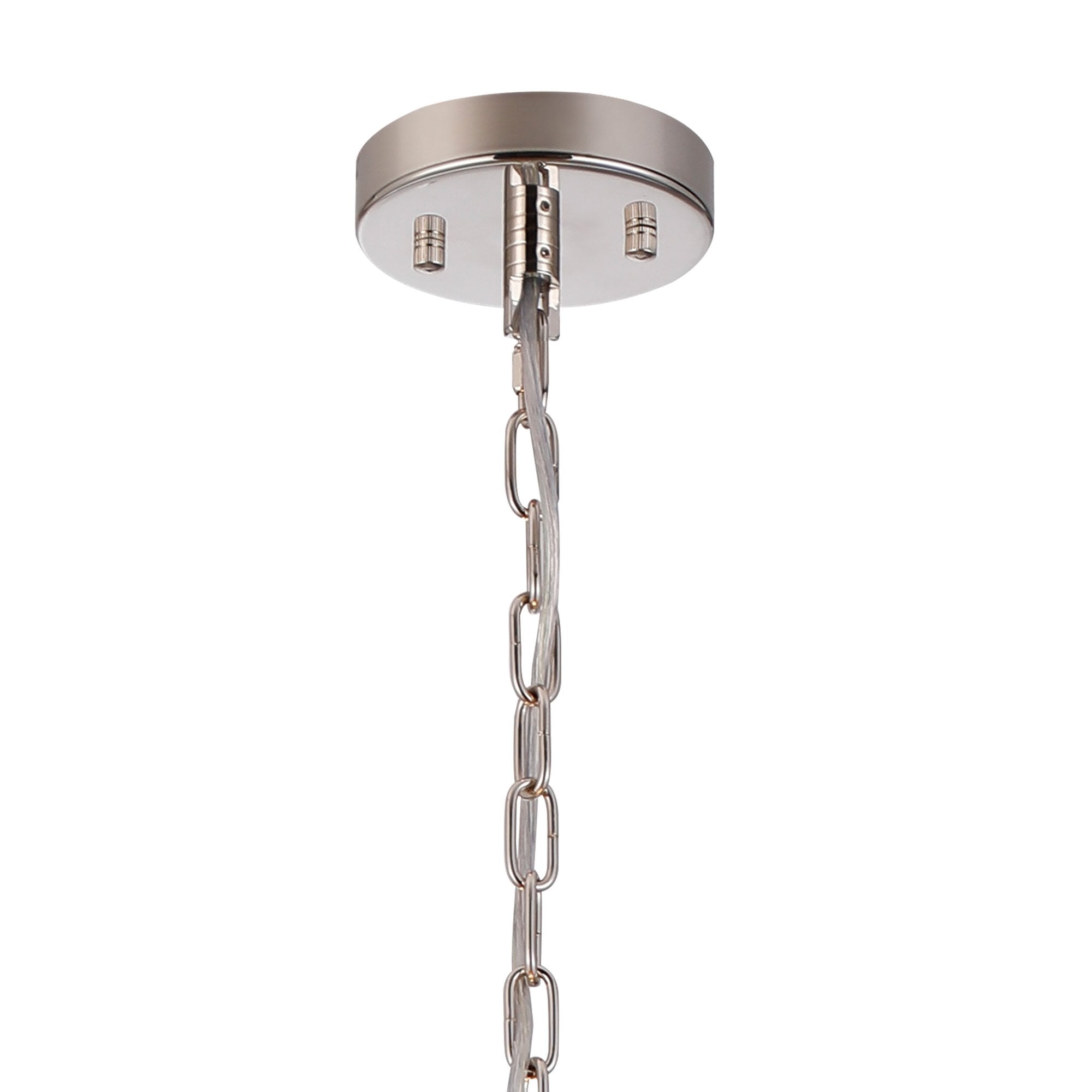 Fabula Oakhurst 6 Light Pendant - Polished Nickel & Clear Glass