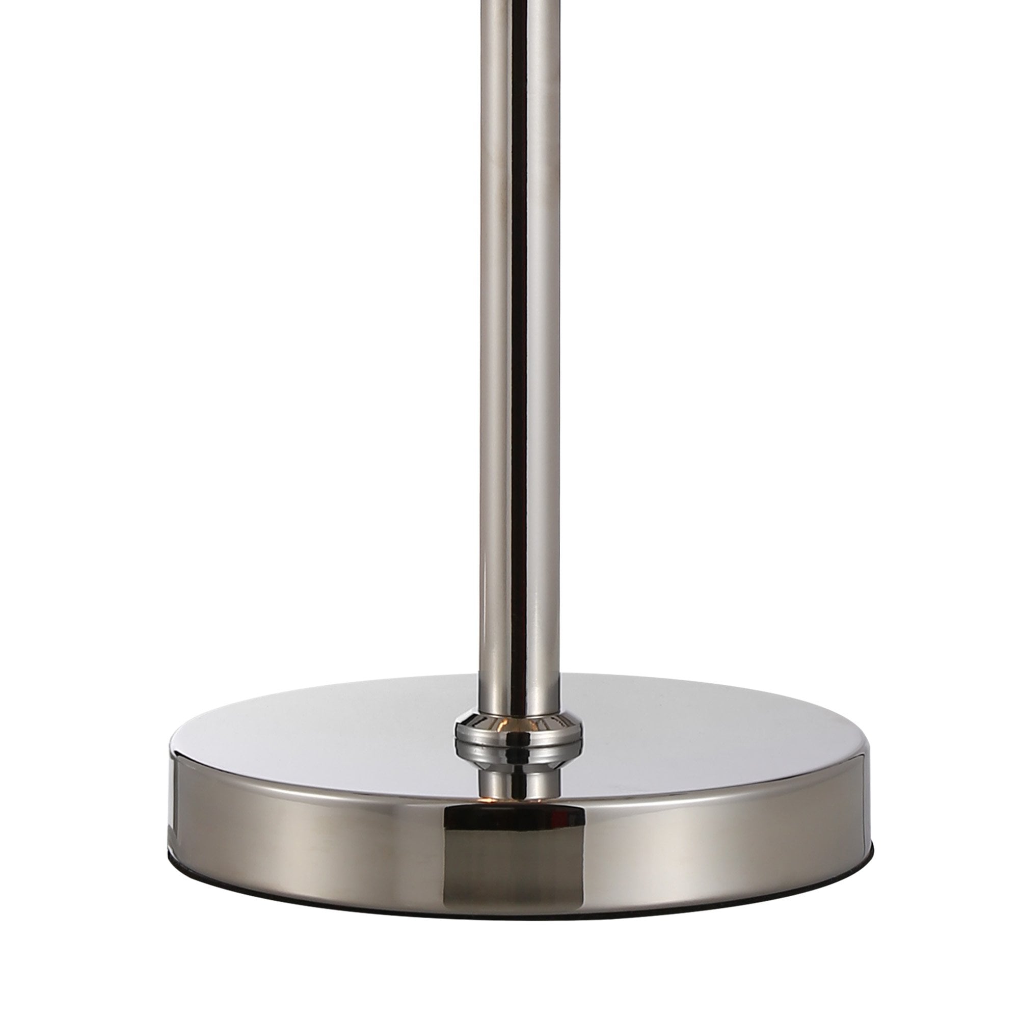 Fabula Oakhurst Single Table Lamp - Polished Nickel & Clear Glass