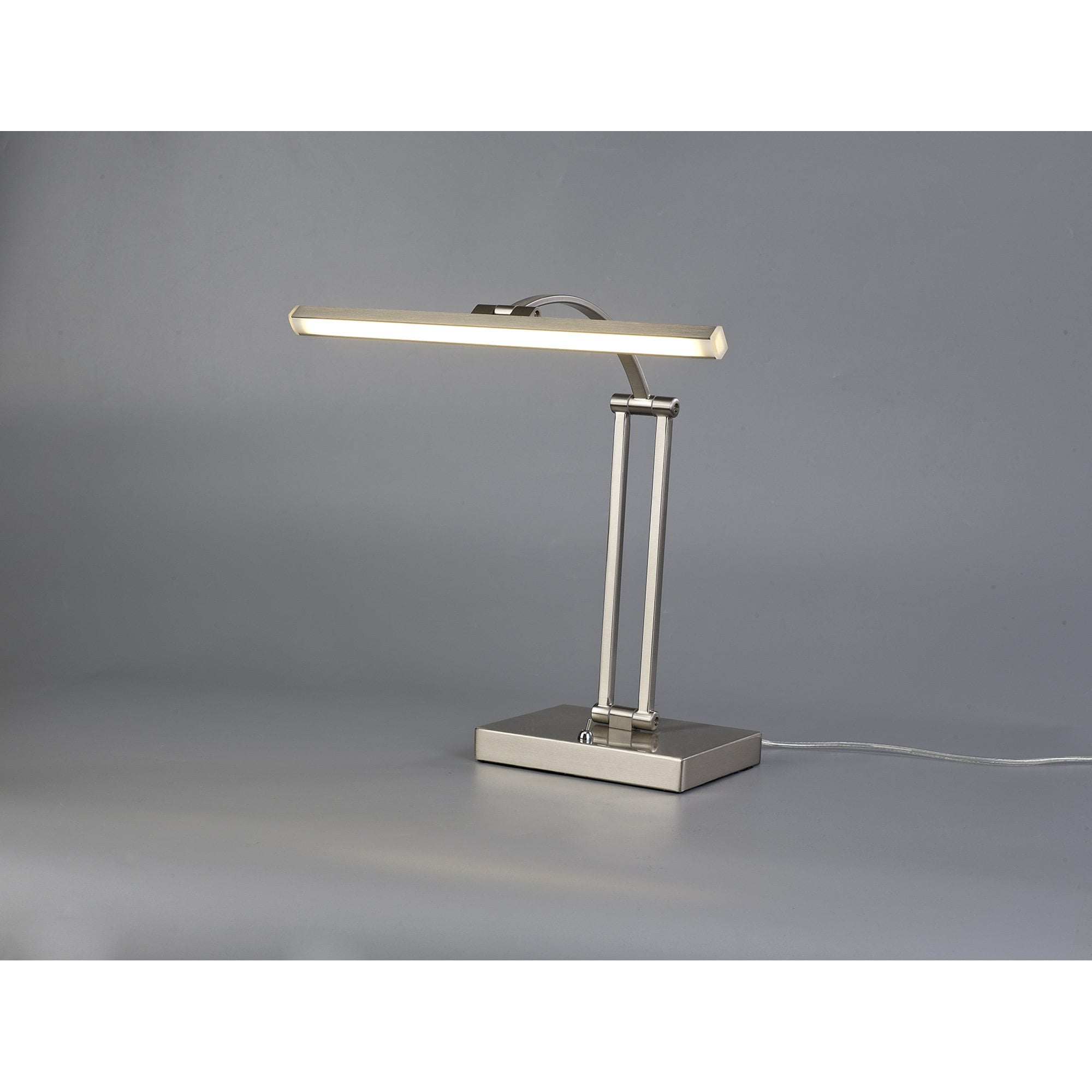 Fabula Plumtree 1 Arm LED Table Lamp - Satin Nickel
