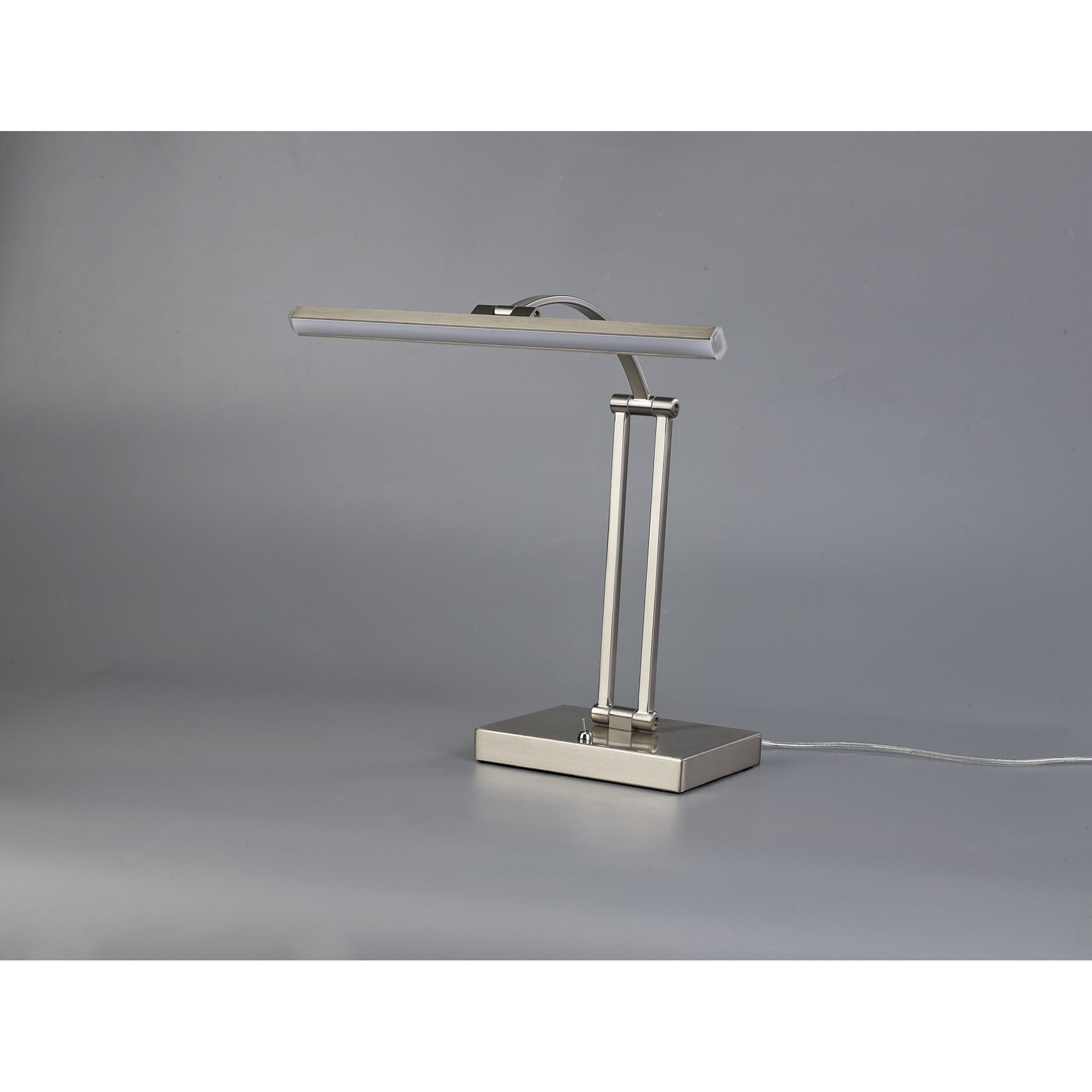 Fabula Plumtree 1 Arm LED Table Lamp - Satin Nickel