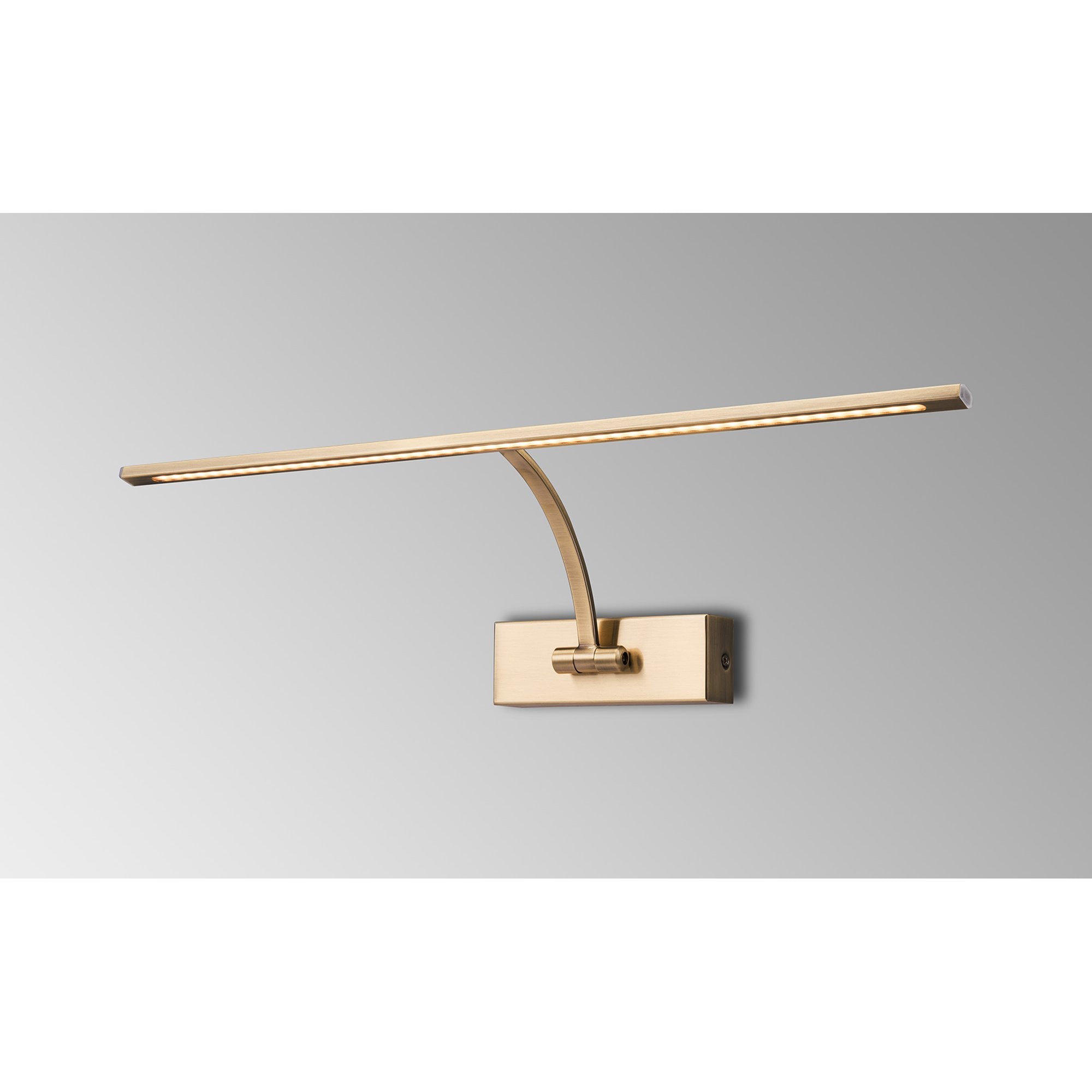 Fabula Plumtree Large 1 Arm LED Wall Lamp/Picture Light - Antique Brass