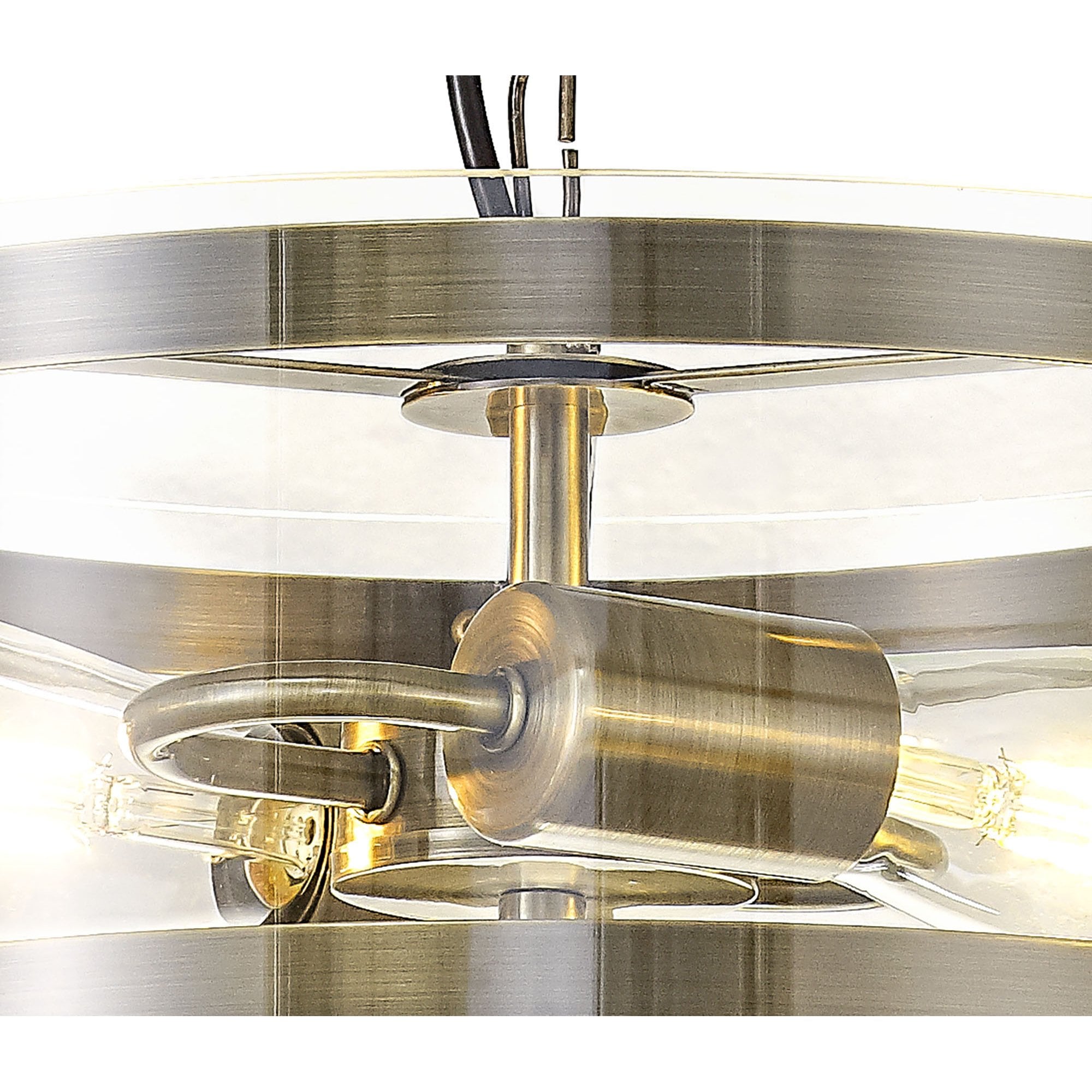 Fabula Regents 2 Light Pendant - Antique Brass