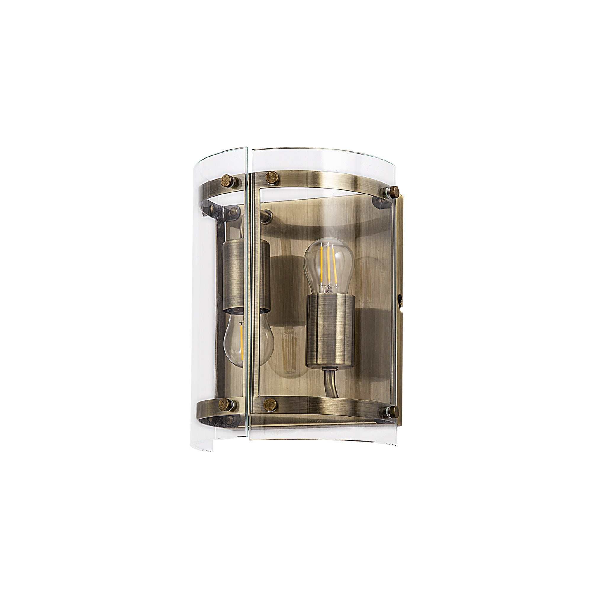 Fabula Regents 2 Light Wall Light - Antique Brass