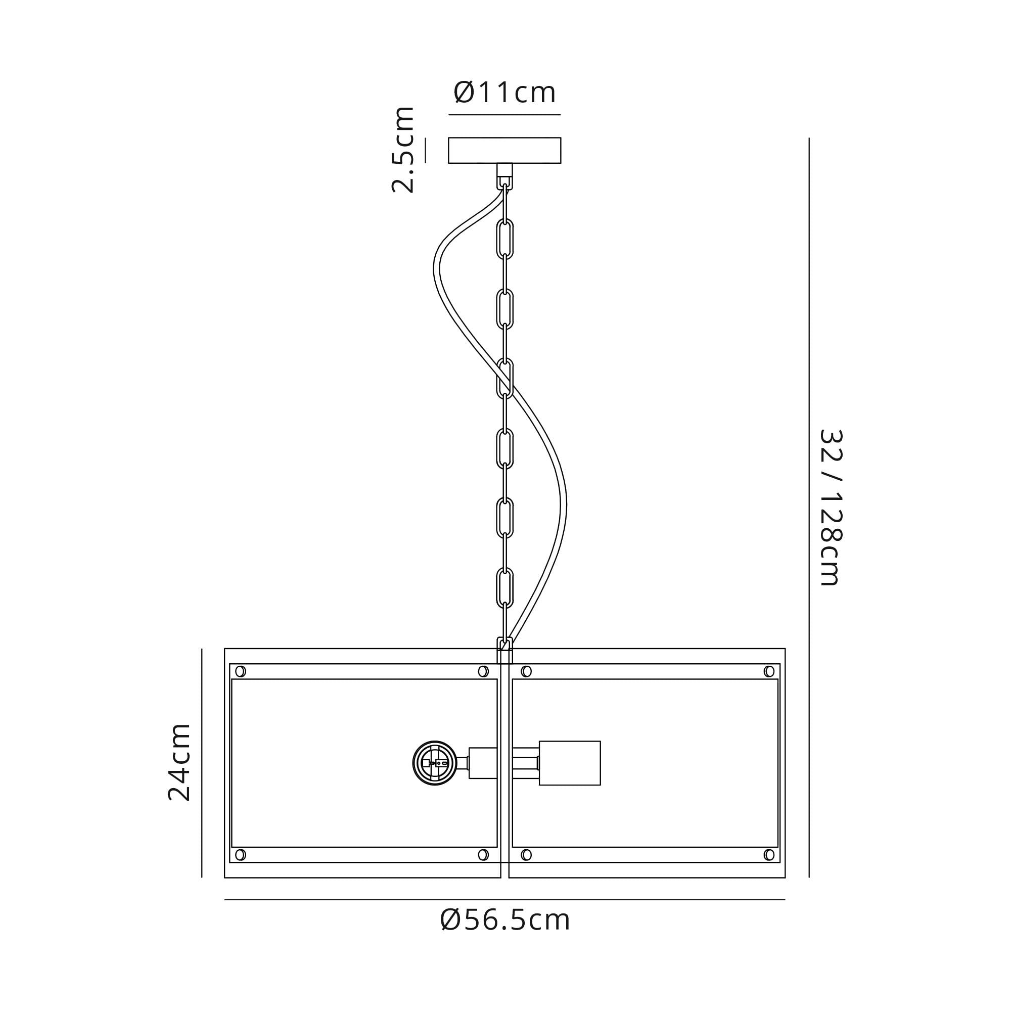 Fabula Regents 4 Light Pendant - Antique Brass