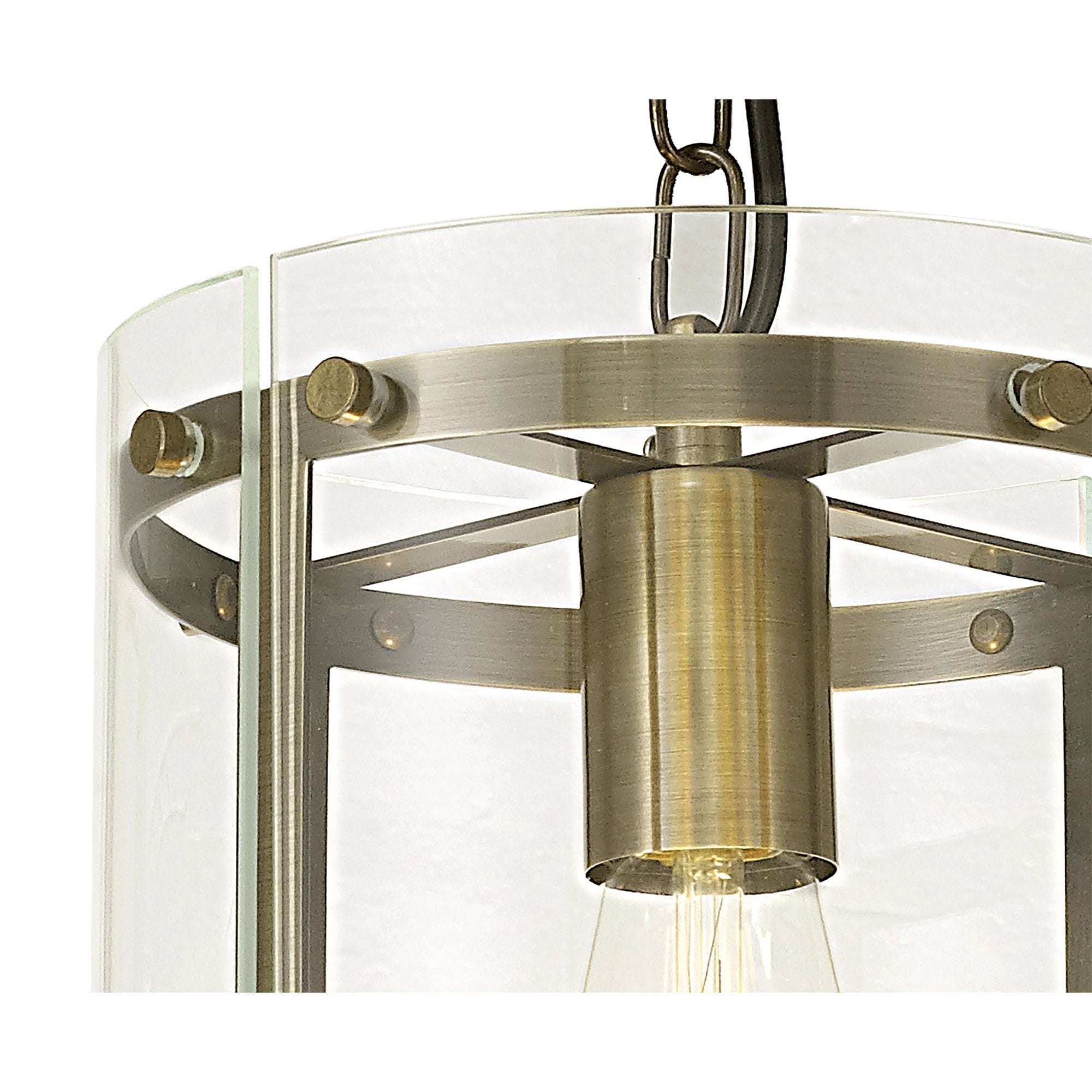 Fabula Regents Single Pendant - Antique Brass