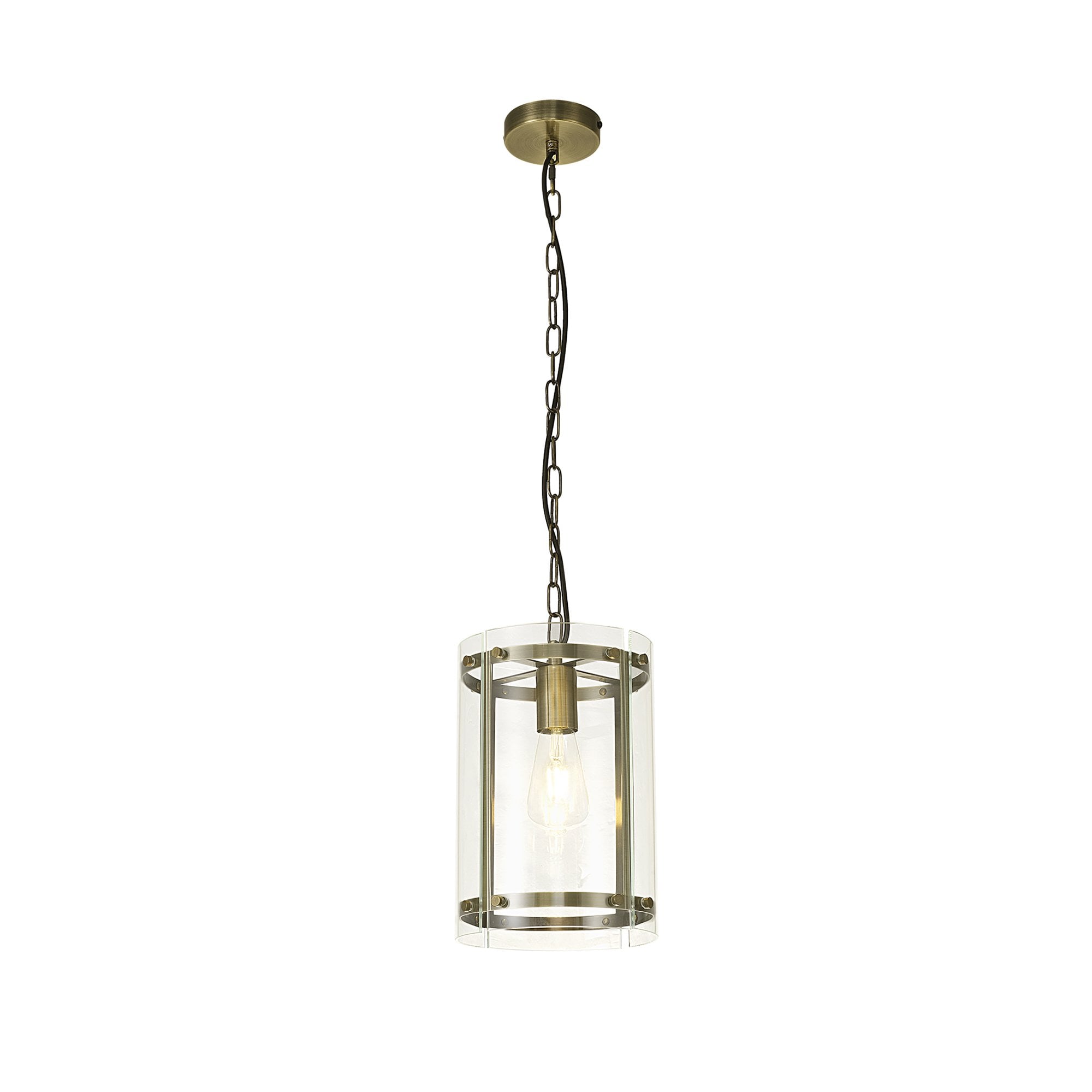 Fabula Regents Single Pendant - Antique Brass