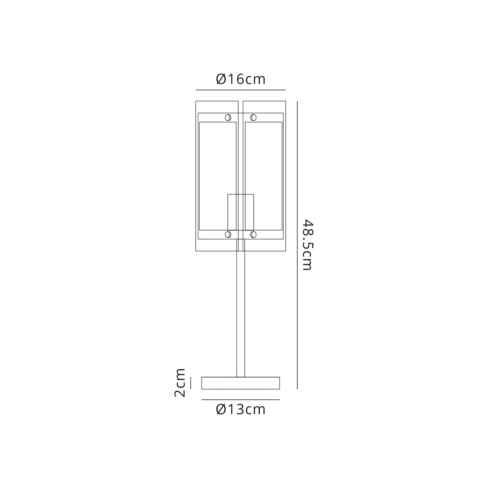 Fabula Regents Single Table Lamp - Antique Brass