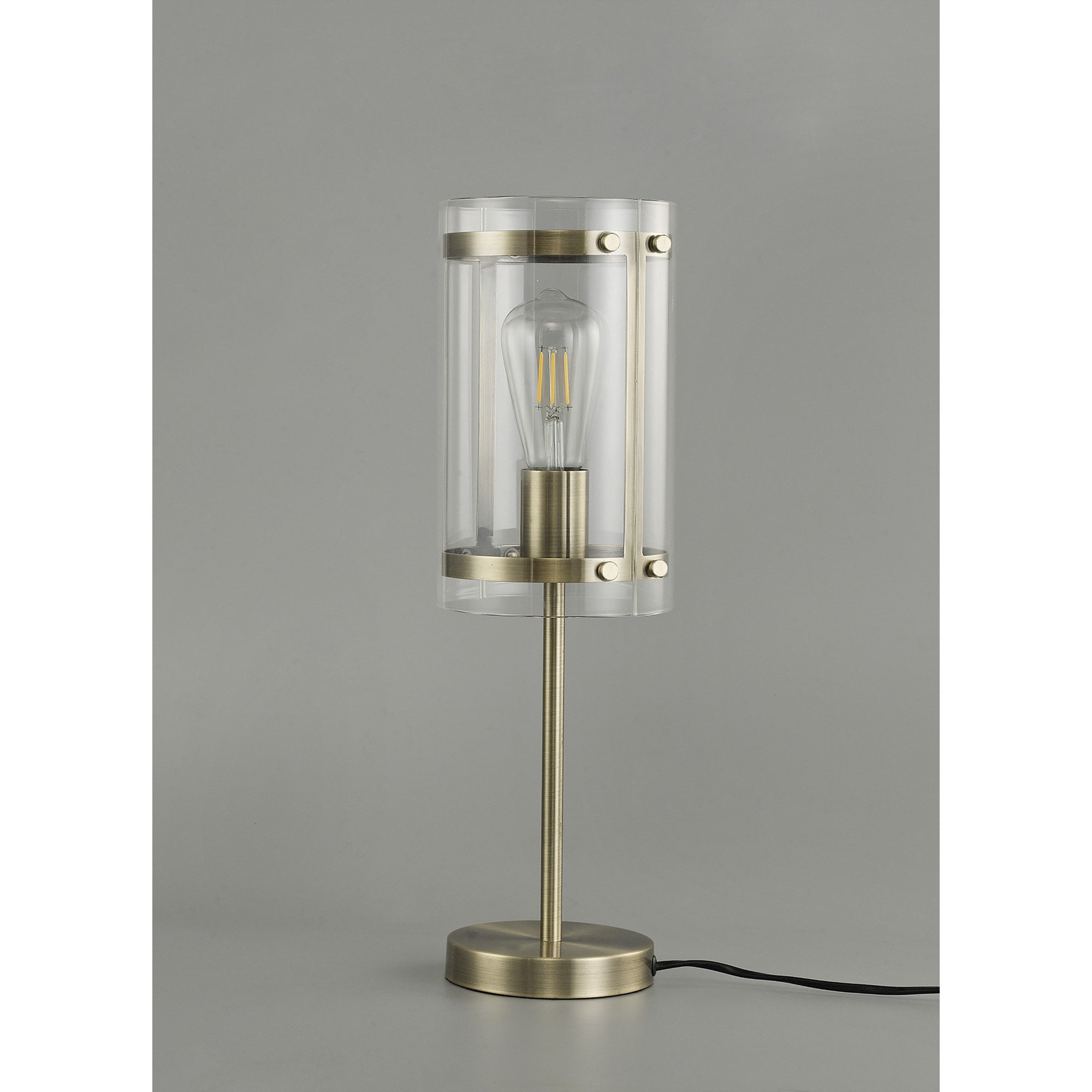 Fabula Regents Single Table Lamp - Antique Brass