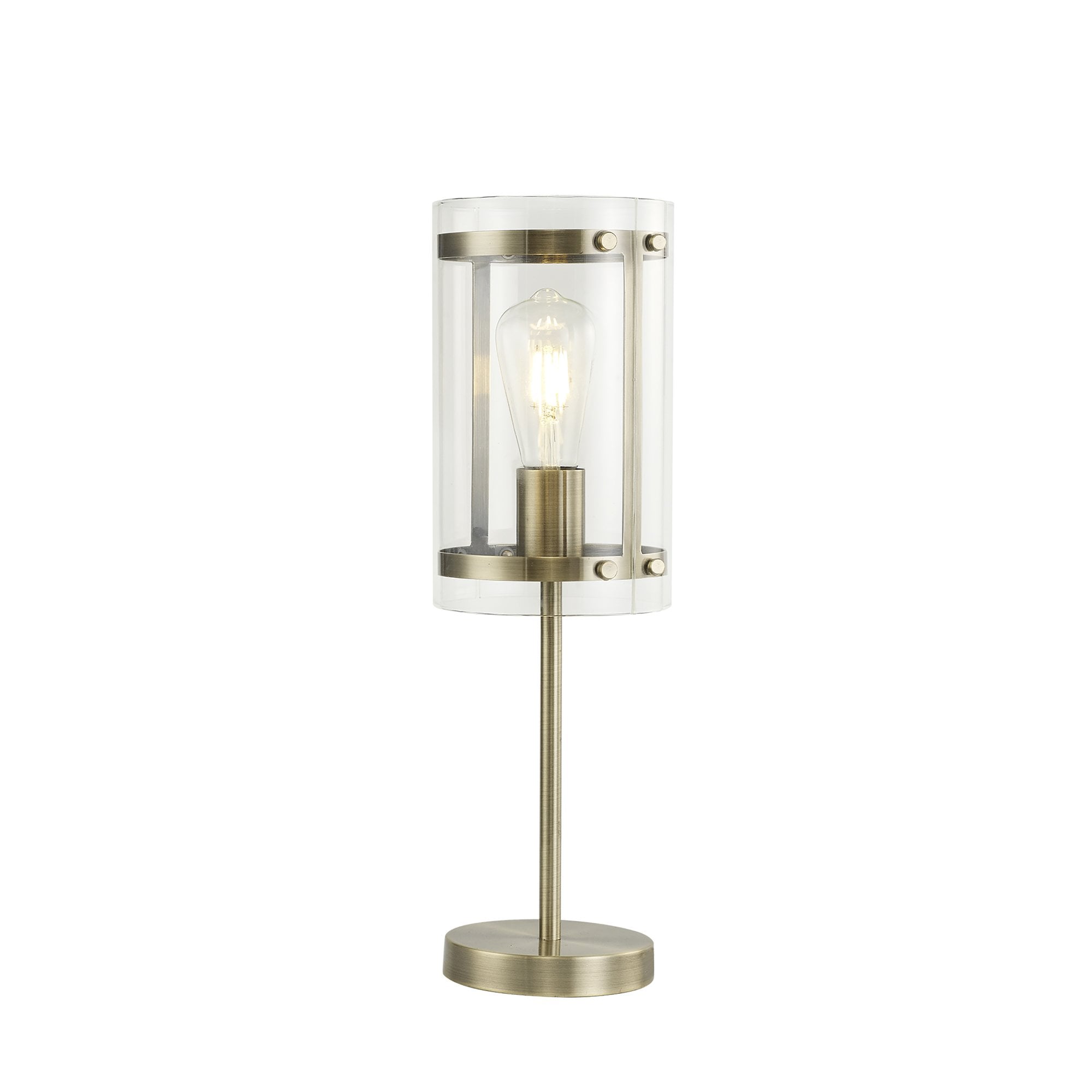 Fabula Regents Single Table Lamp - Antique Brass