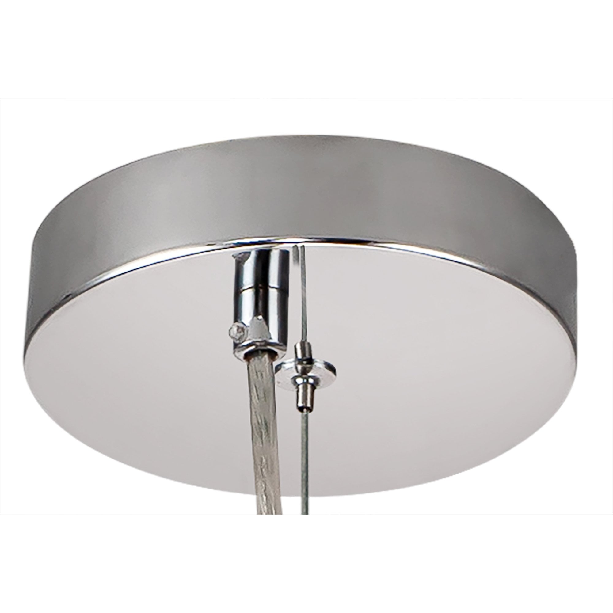 Fabula Roding 5 Light Pendant - Polished Chrome & Iridescent Glass