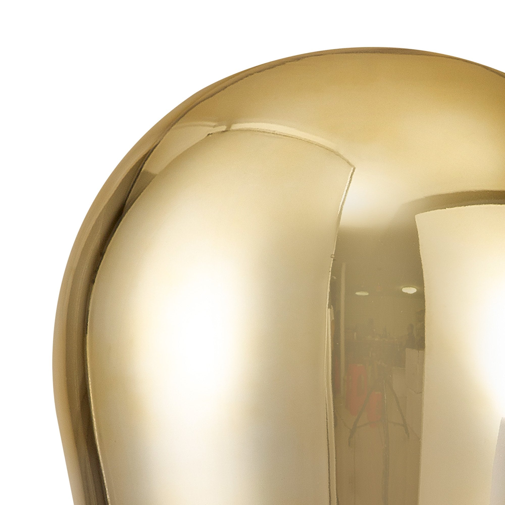 Fabula Springfield 23cm Pear Shaped Shade - Brass Gold Fade Glass - Shade Only