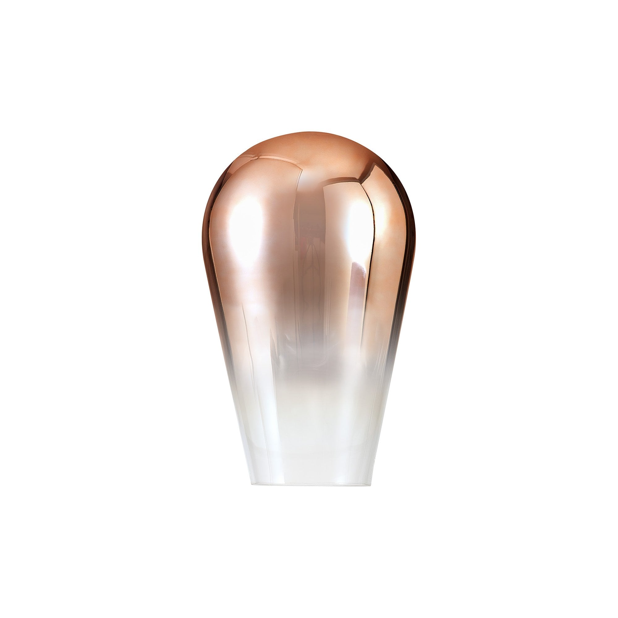 Fabula Springfield 23cm Pear Shaped Shade - Copper Fade Glass - Shade Only