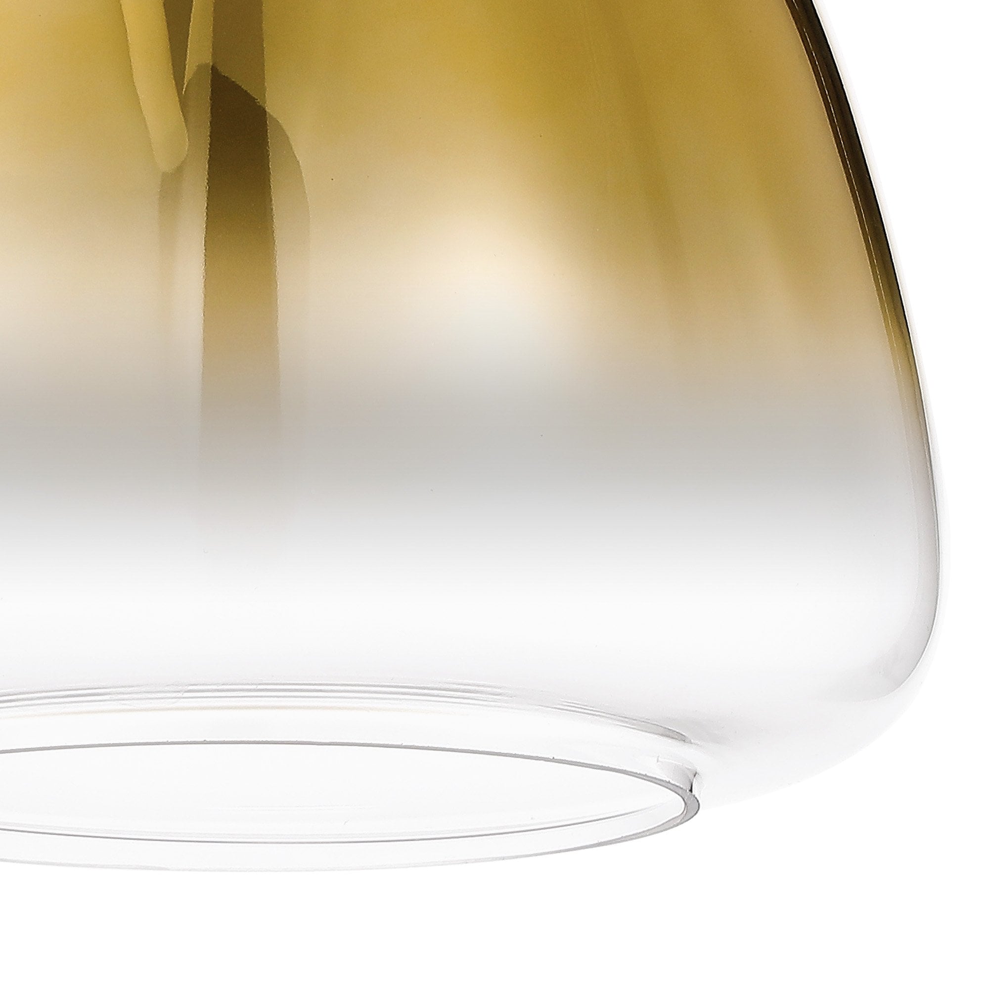 Fabula Springfield 28cm Trapezium Shade - Brass Gold Fade Glass - Shade Only