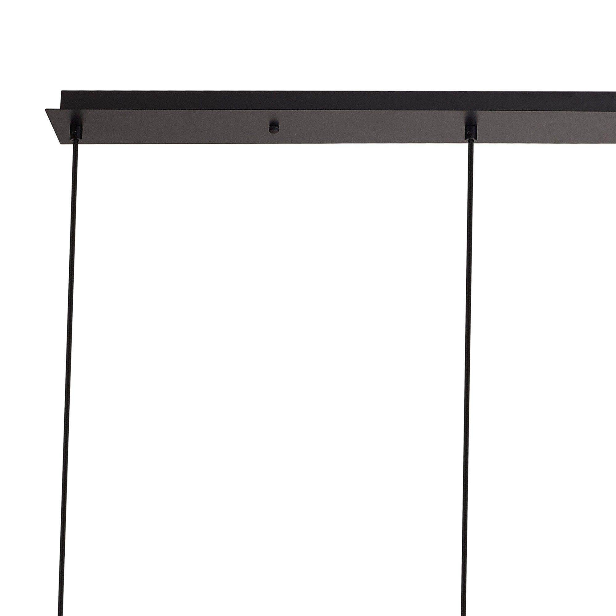 Fabula Springfield 4 Light Linear Suspension Kit - Matt Black - Frame Only