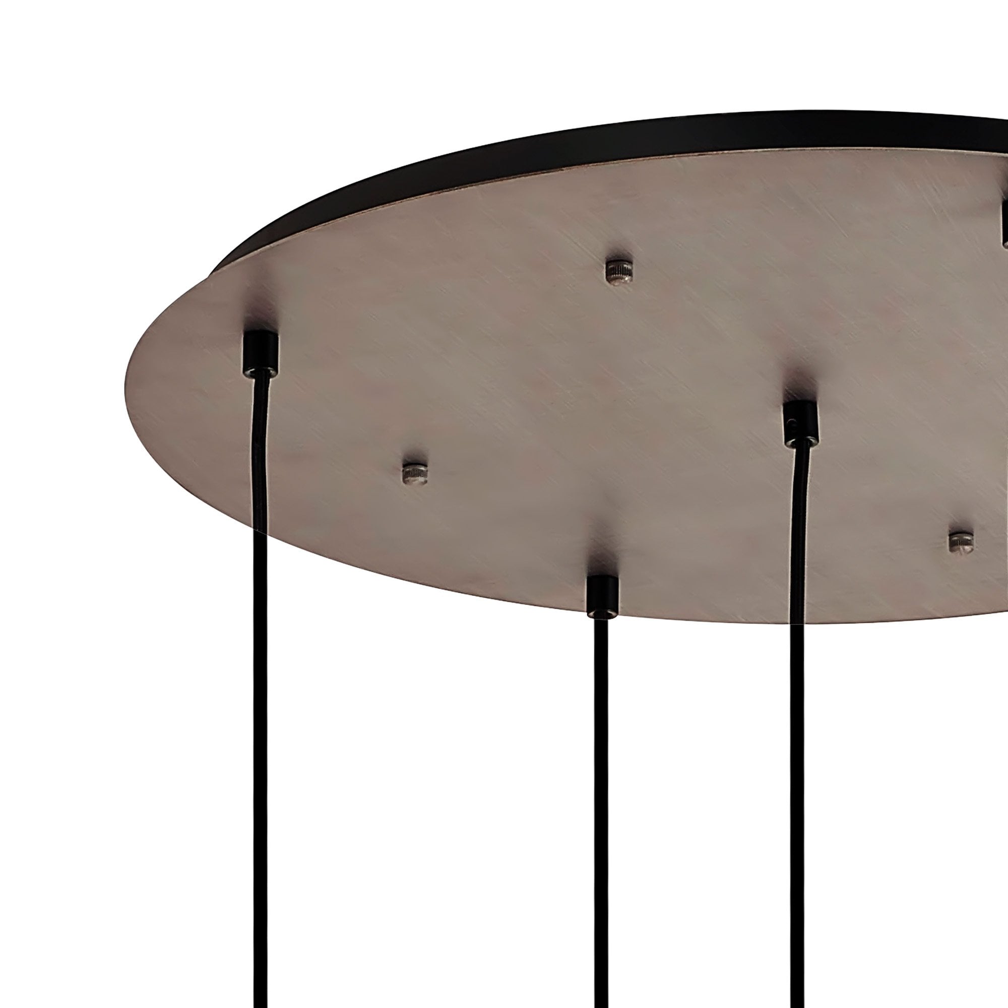 Fabula Springfield 5 Light Round Suspension Kit - Antique Silver - Frame Only