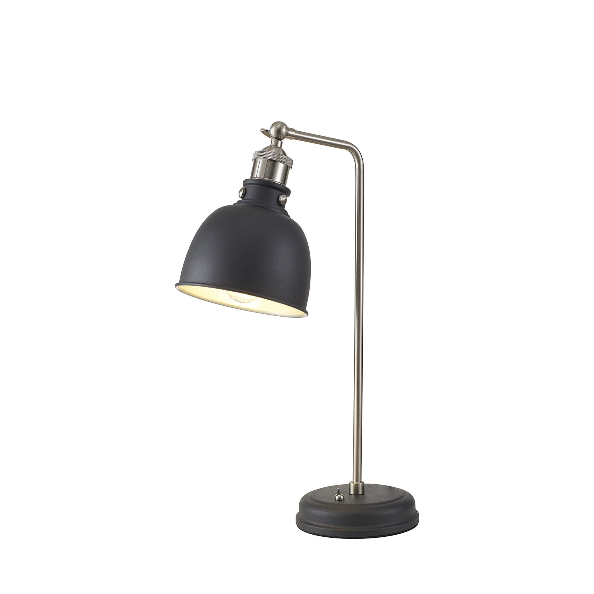 Fabula Sunnyside Adjustable Table Lamp - Graphite & Satin Nickel