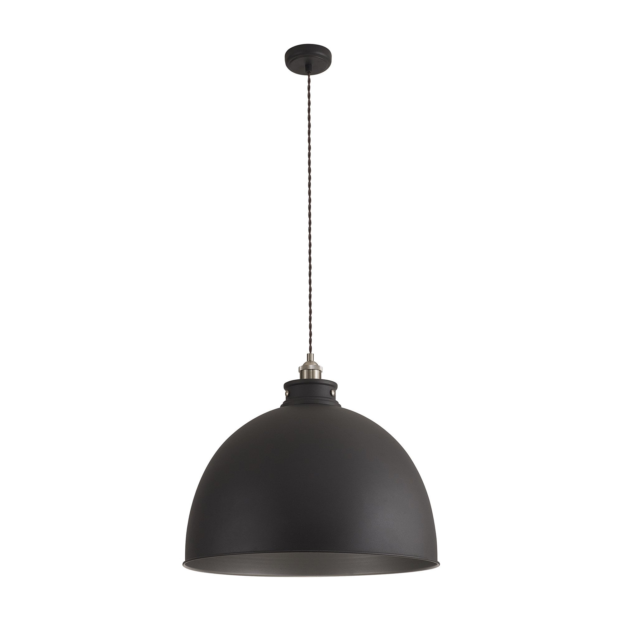 Fabula Sunnyside Extra Large Pendant - Graphite & Satin Nickel
