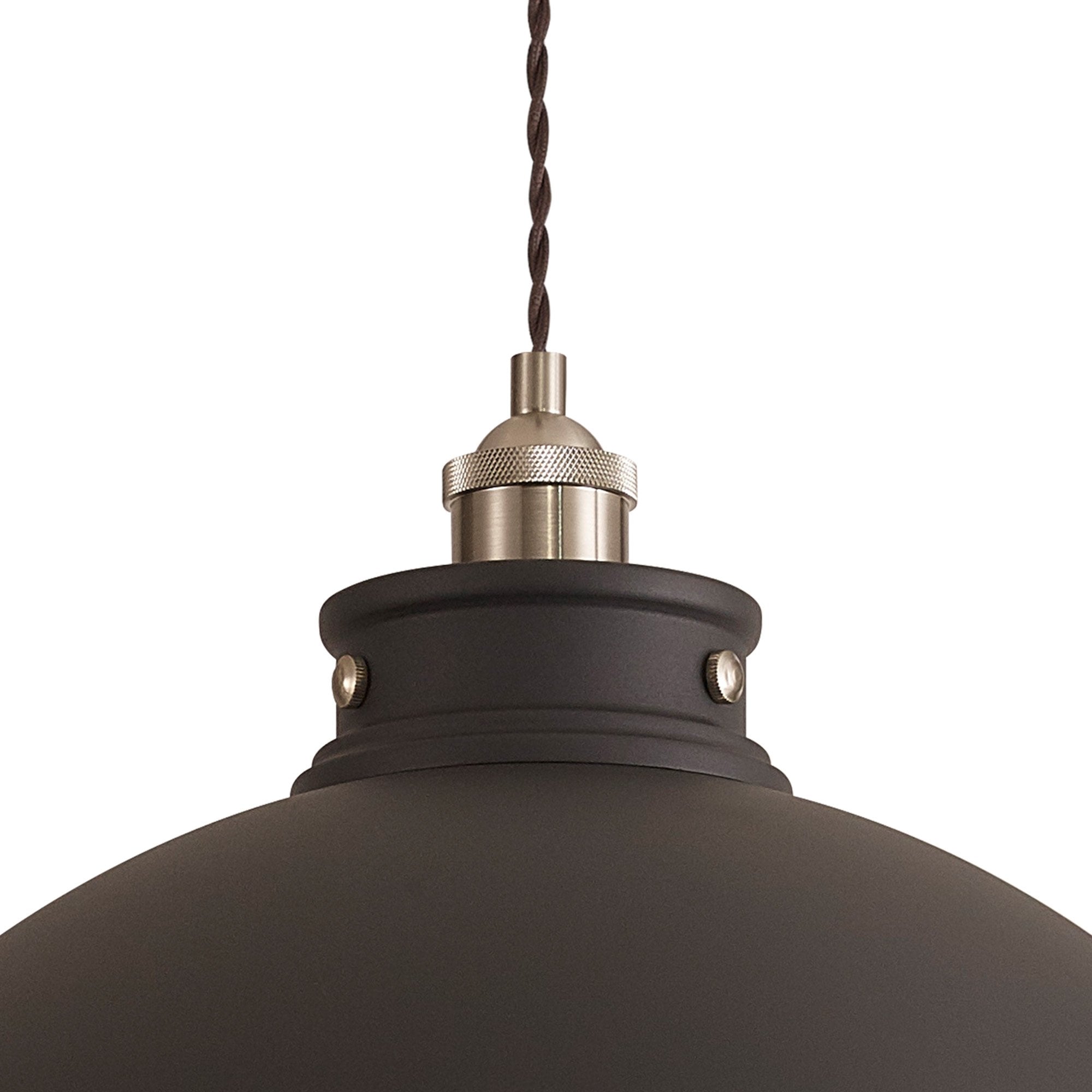 Fabula Sunnyside Extra Large Pendant - Graphite & Satin Nickel