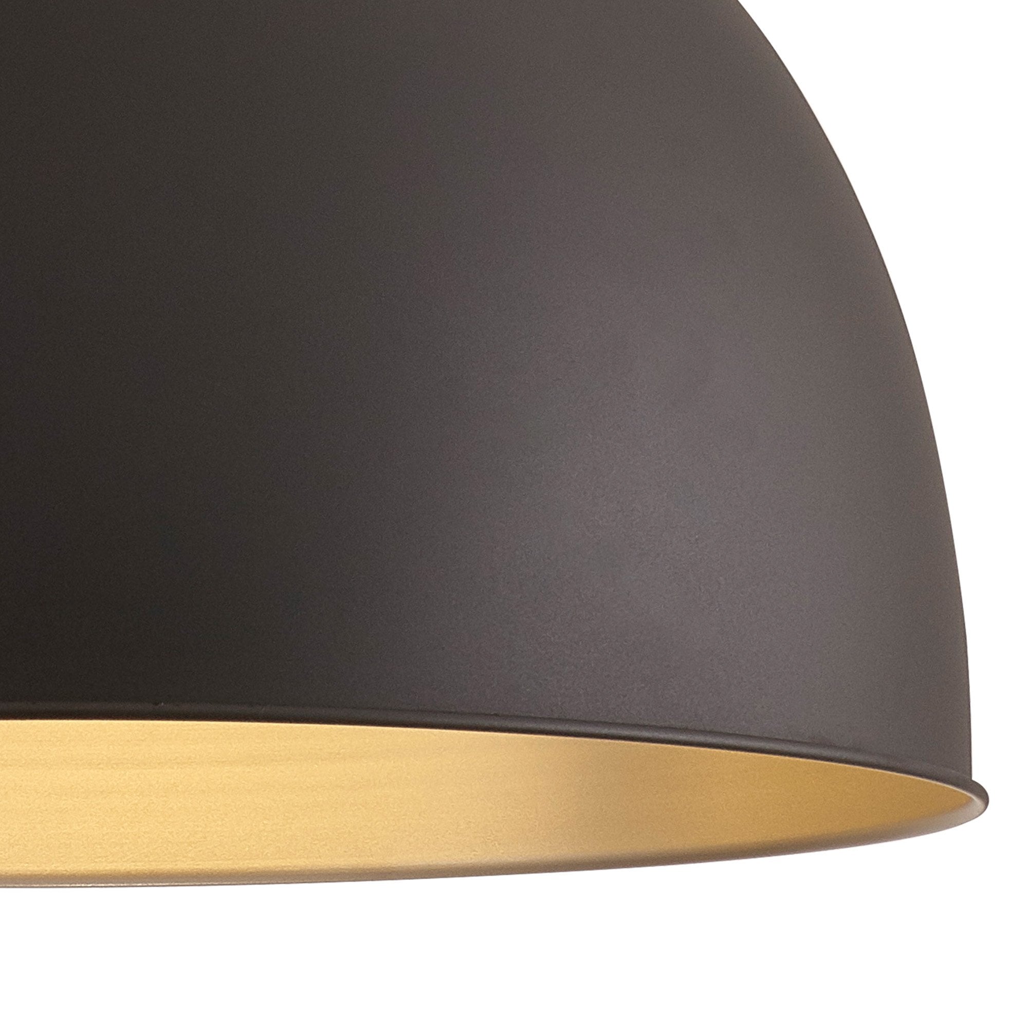 Fabula Sunnyside Extra Large Pendant - Graphite & Satin Nickel