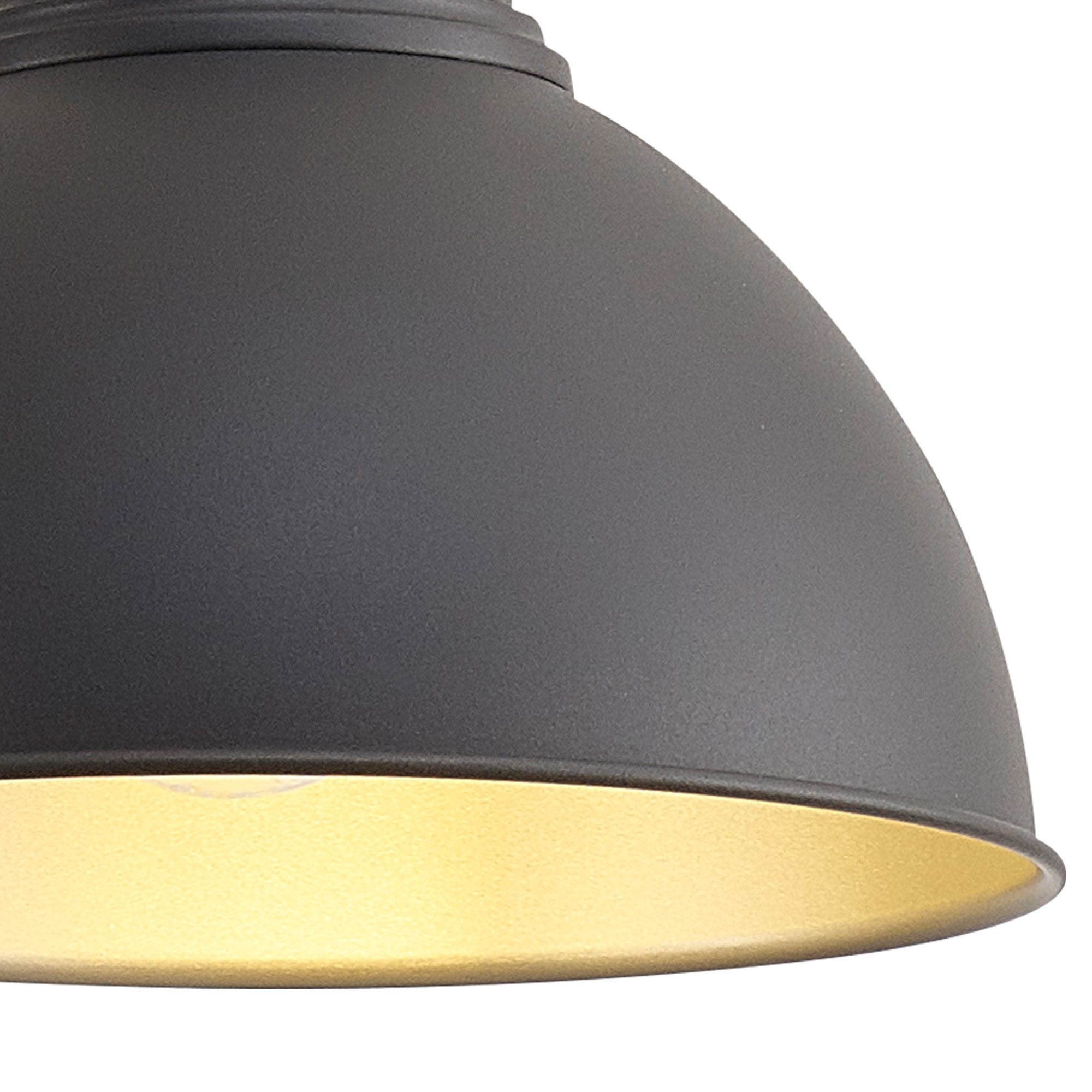 Fabula Sunnyside Medium Pendant - Graphite & Satin Nickel