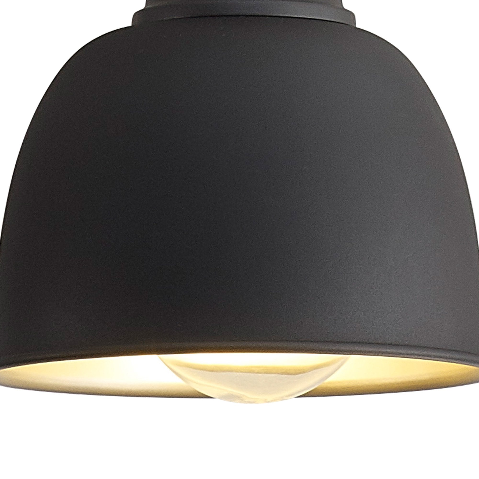 Fabula Sunnyside Small Pendant - Graphite & Satin Nickel