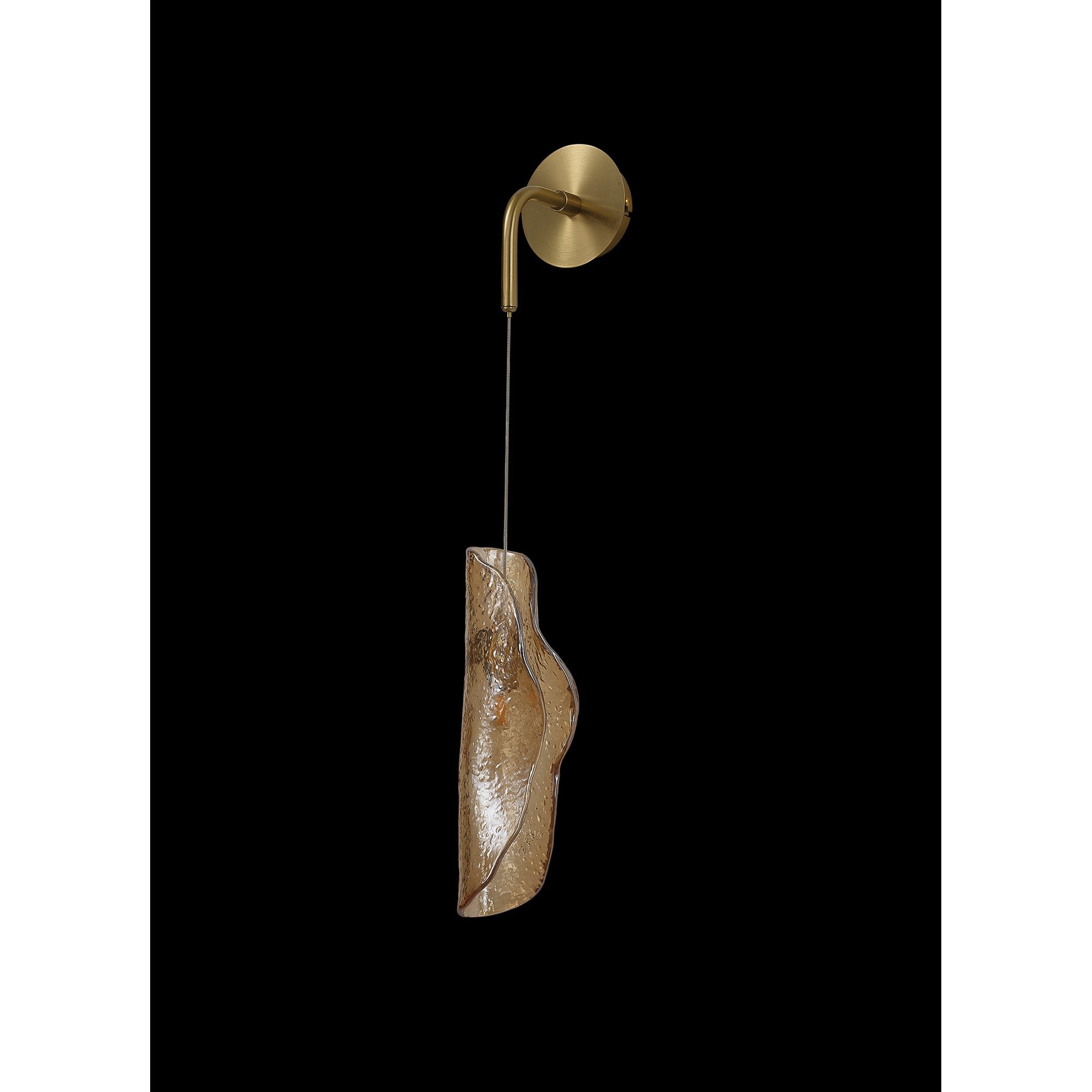 Fabula Treetops Single Wall Light - Brass & Cognac Glass
