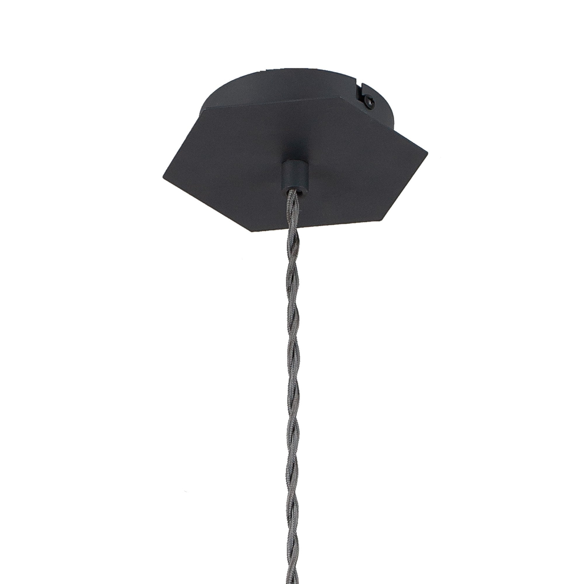 Fabula Winchester Single Pendant - Graphite & White Inner