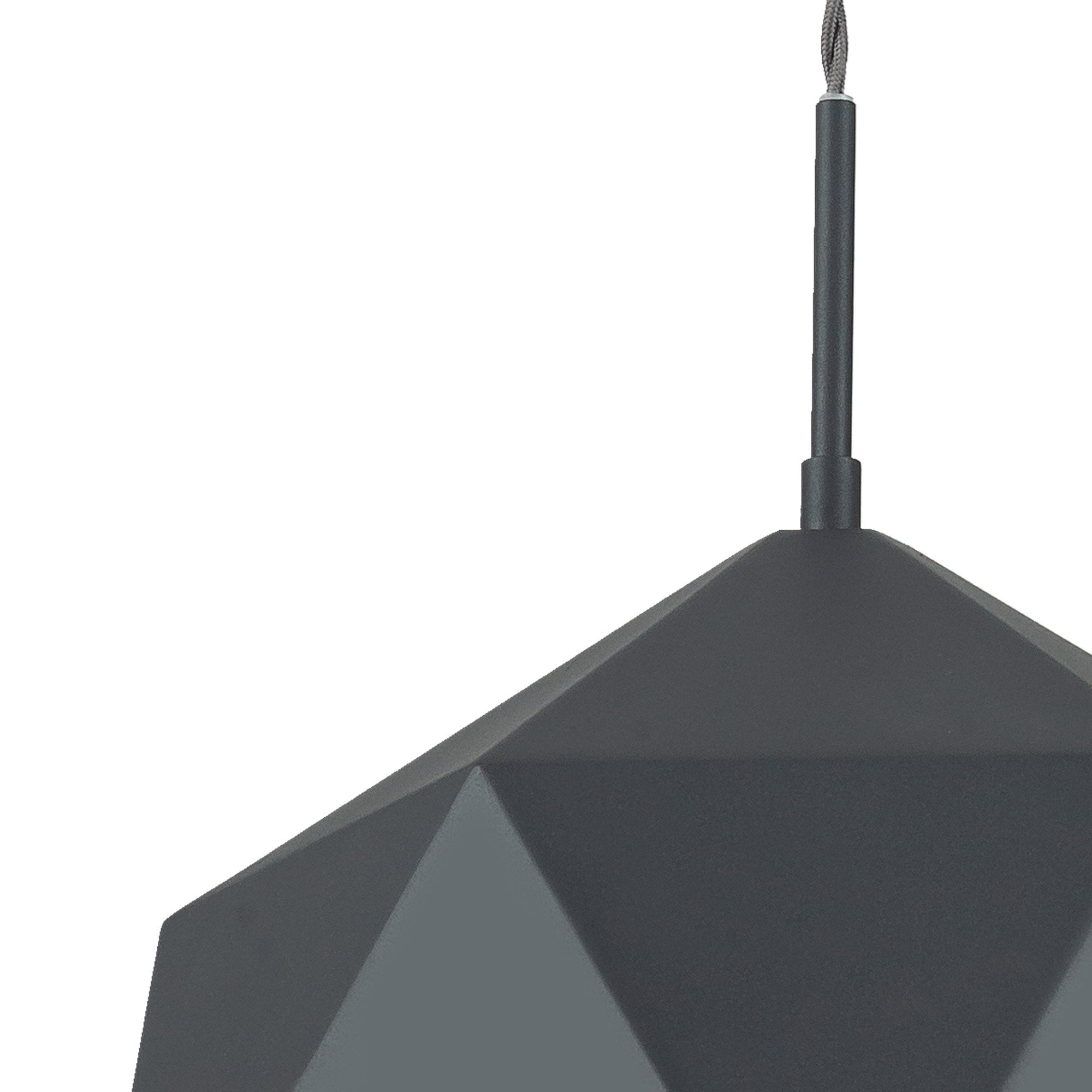 Fabula Winchester Single Pendant - Graphite & White Inner