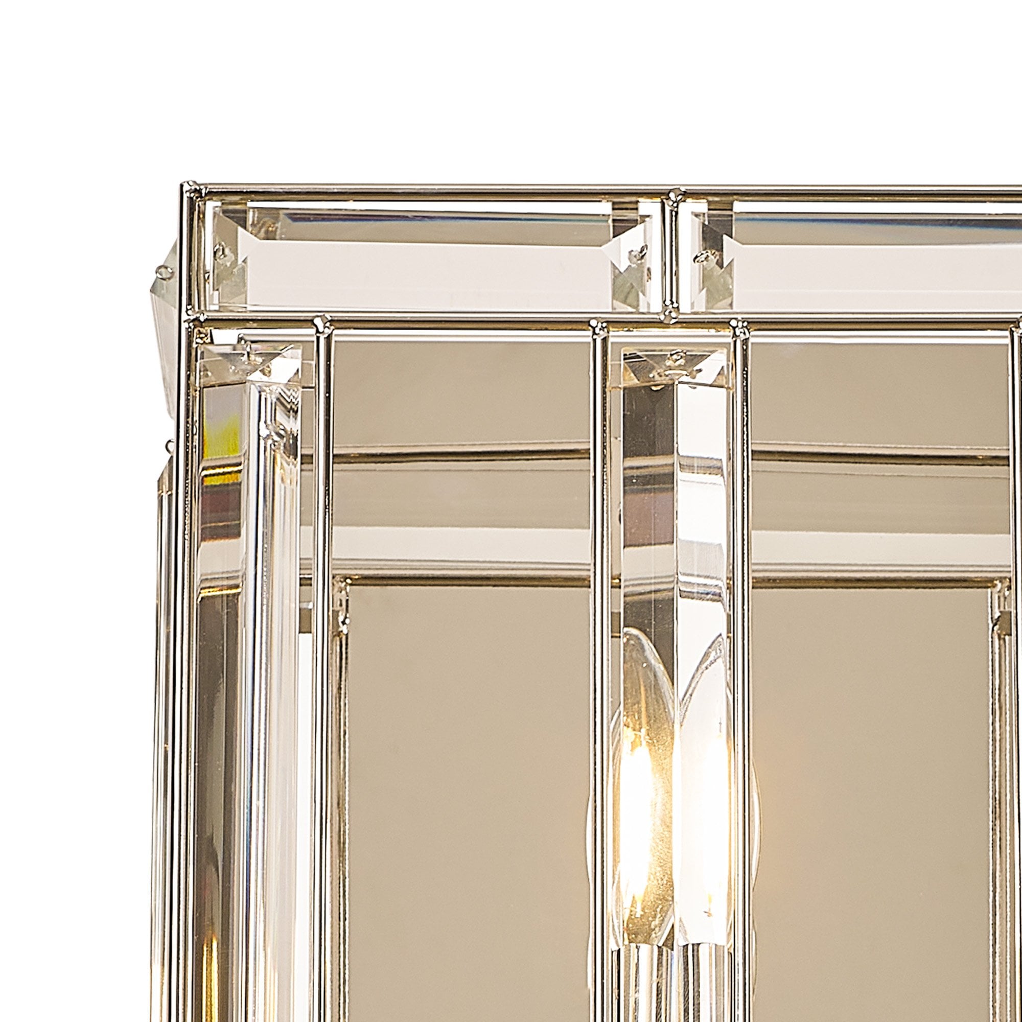 Fabula Woodford 2 Light Rectangular Wall Light - Polished Nickel