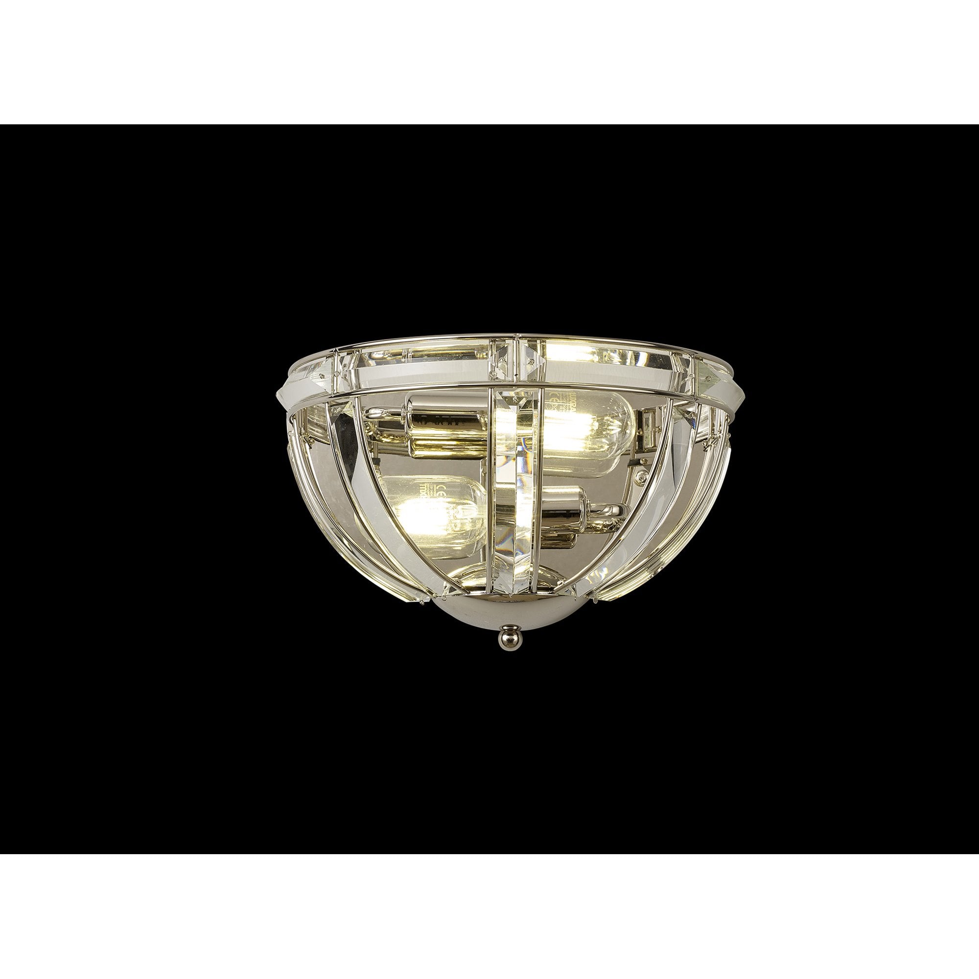 Fabula Woodford 2 Light Wall Light - Polished Nickel