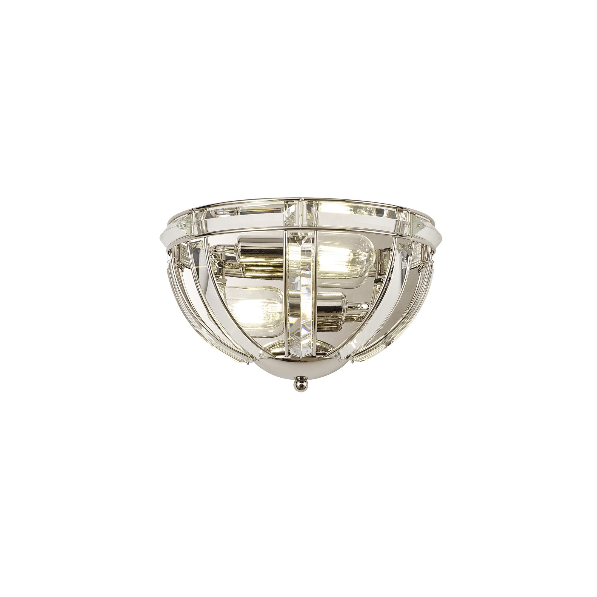 Fabula Woodford 2 Light Wall Light - Polished Nickel