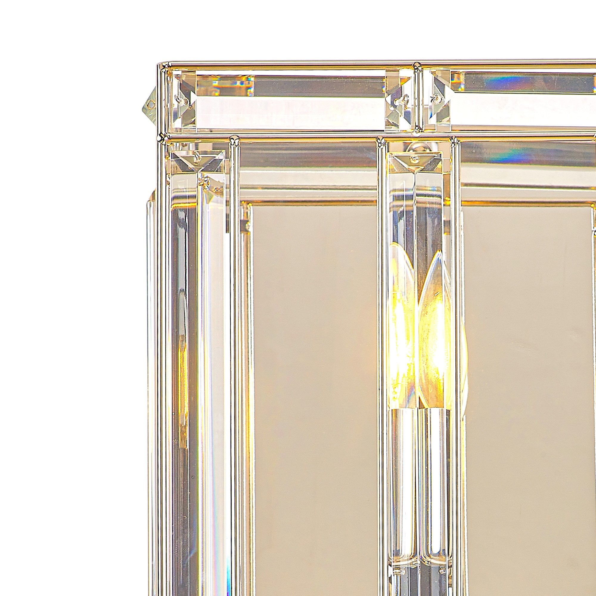 Fabula Woodford Single Square Wall Light - Polished Nickel