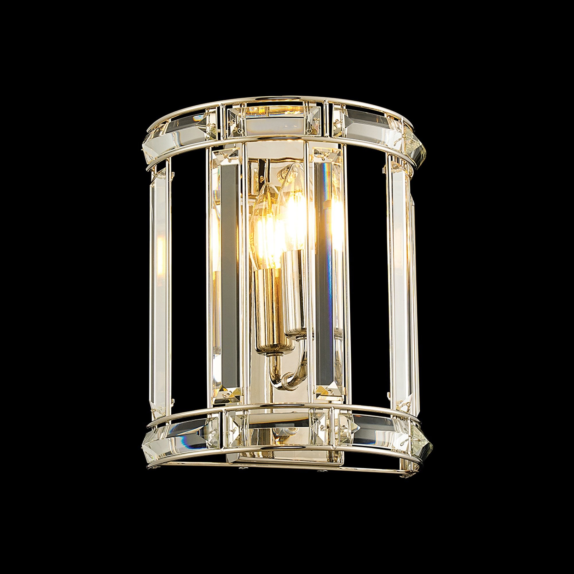 Fabula Woodford Single Wall Light - Polished Nickel