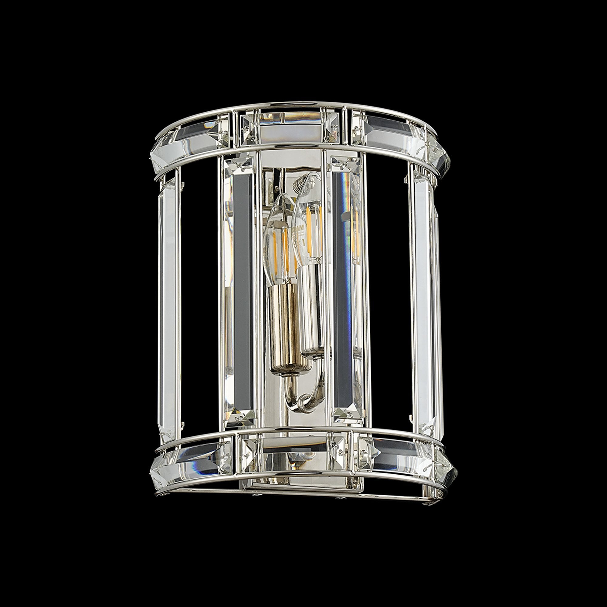 Fabula Woodford Single Wall Light - Polished Nickel