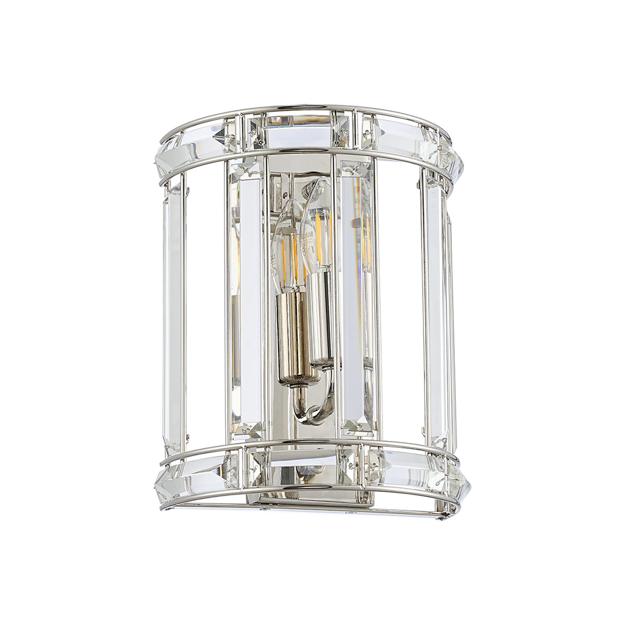 Fabula Woodford Single Wall Light - Polished Nickel